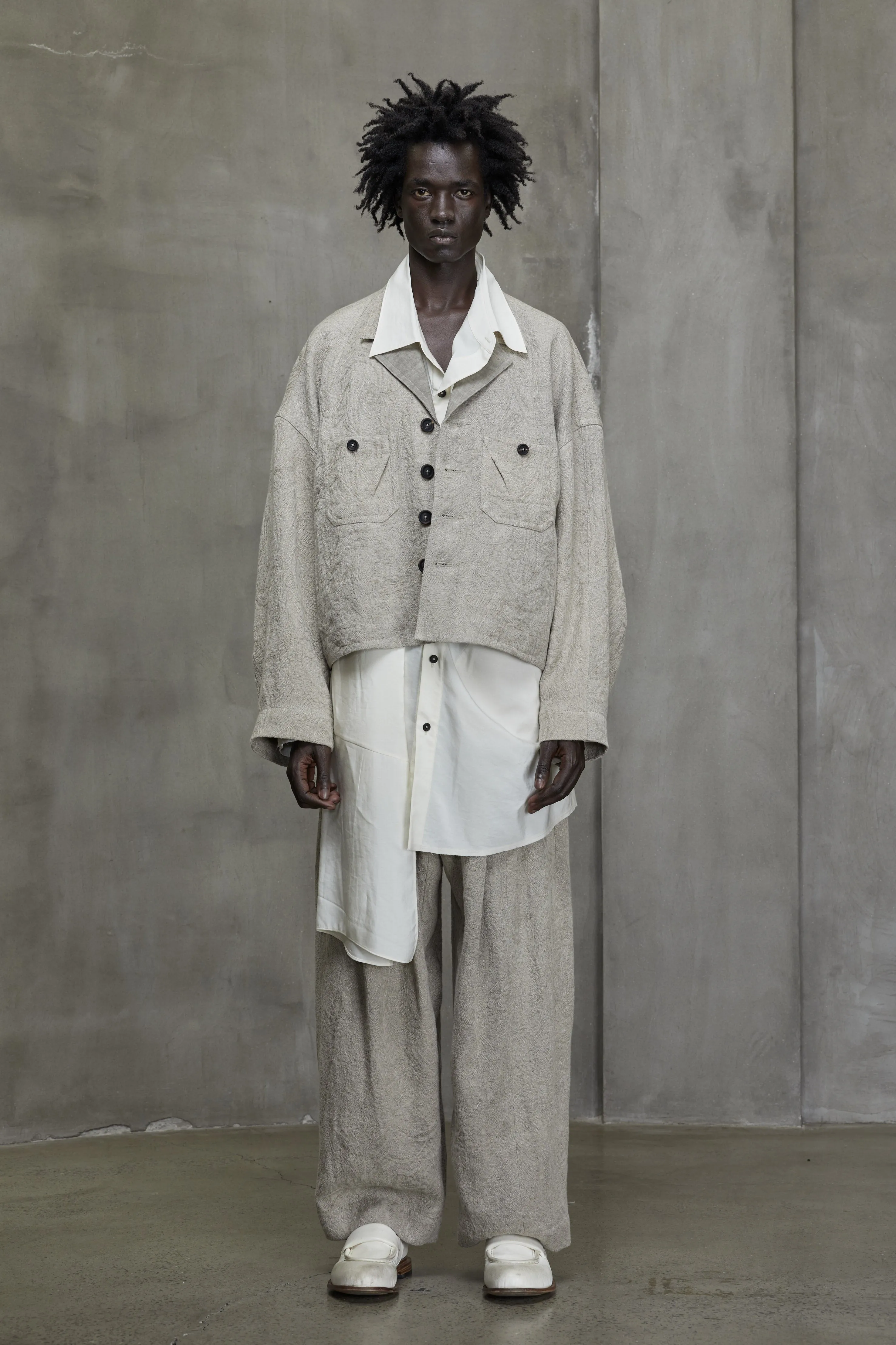 CROPPED WORKERS JACKET sold by ziggy chen