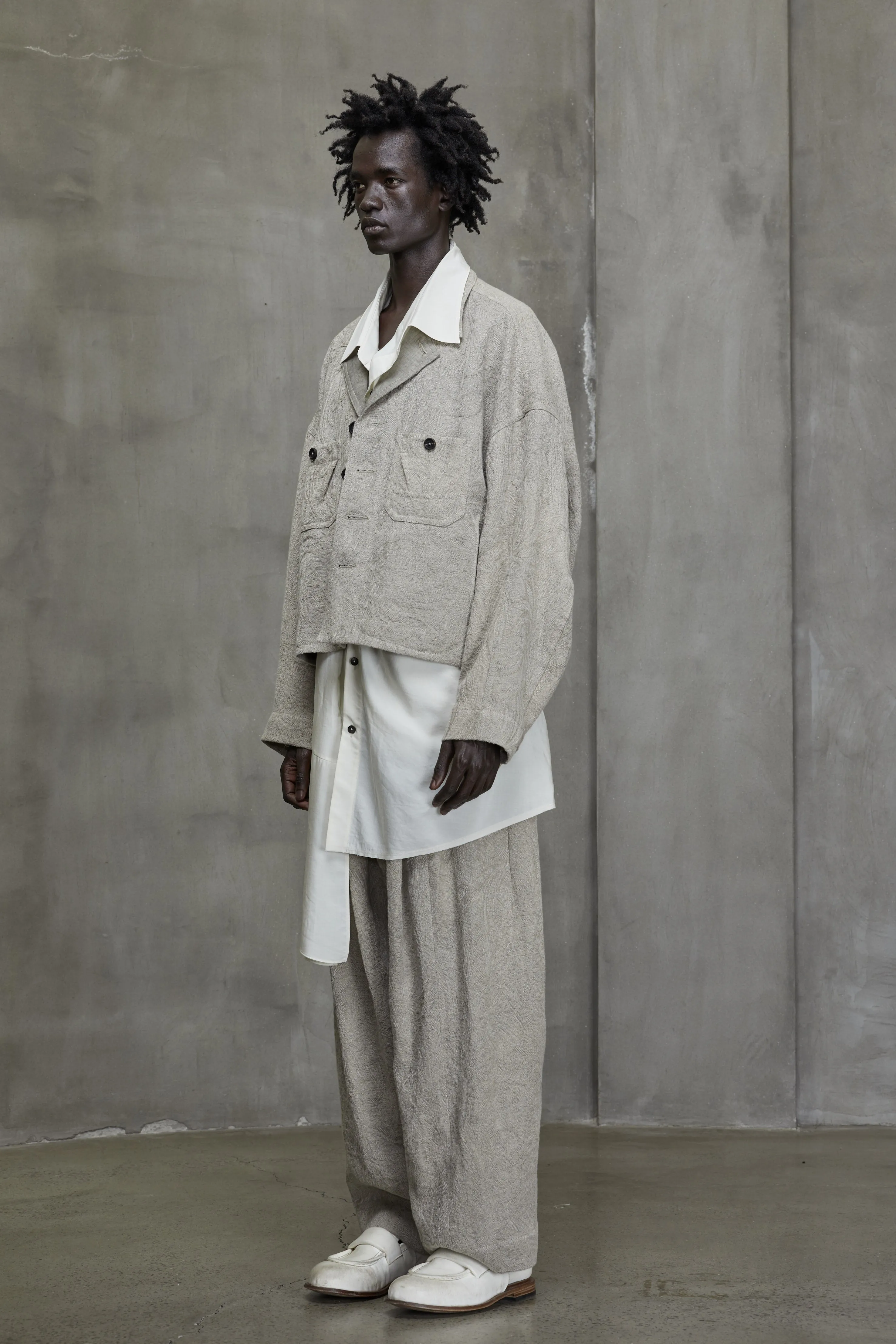 CROPPED WORKERS JACKET sold by ziggy chen product image thumbnail 2