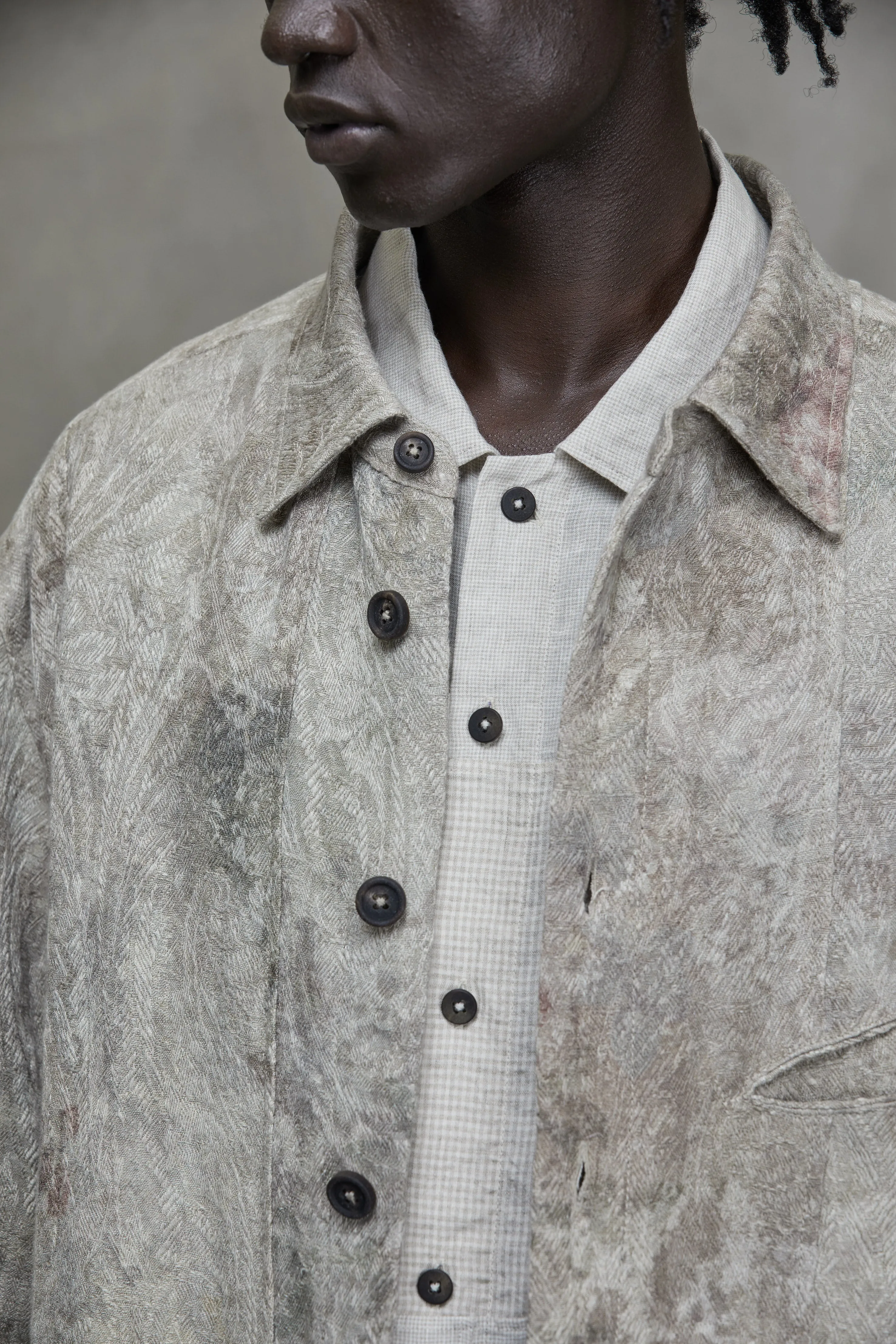 JACQUARD WORKERS SHIRT JACKET sold by ziggy chen product image thumbnail 5