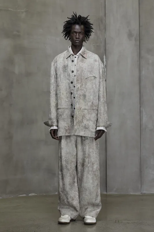 JACQUARD WORKERS SHIRT JACKET sold by ziggy chen