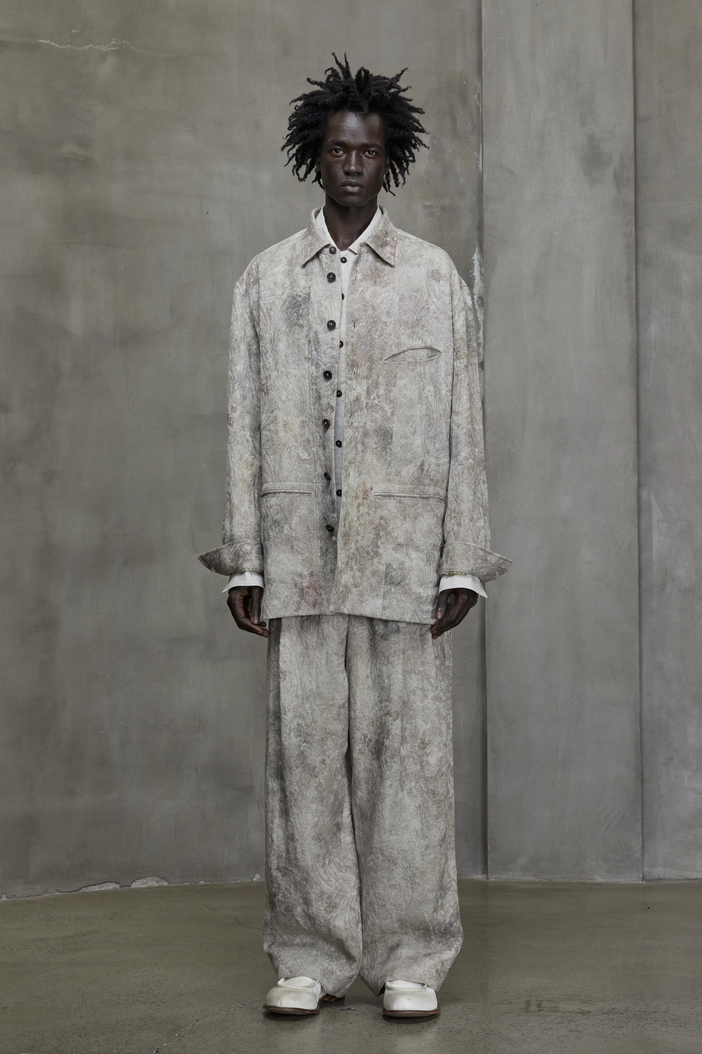 JACQUARD WORKERS SHIRT JACKET sold by ziggy chen