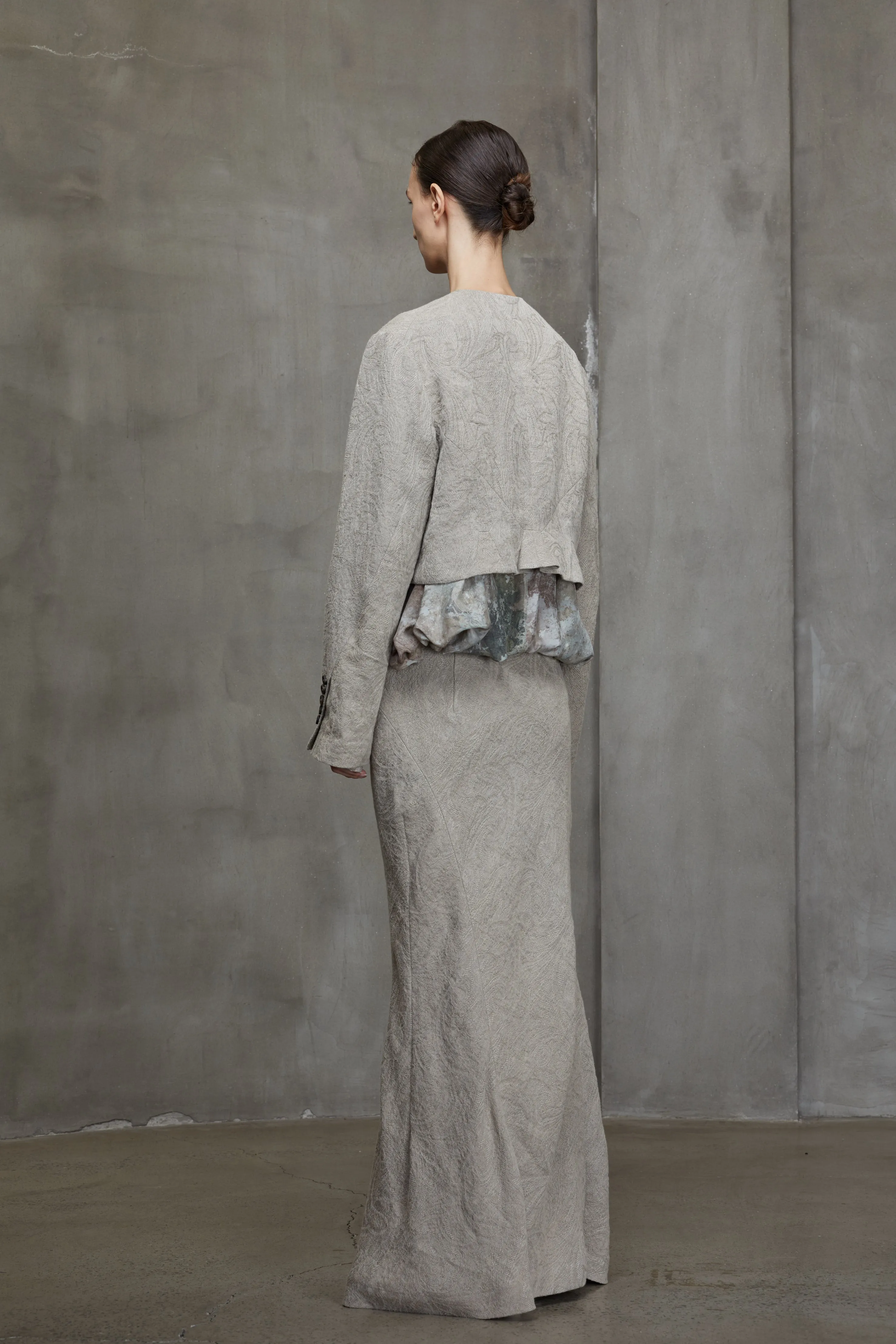 JACQUARD CROPPED JACKET sold by ziggy chen product image thumbnail 3