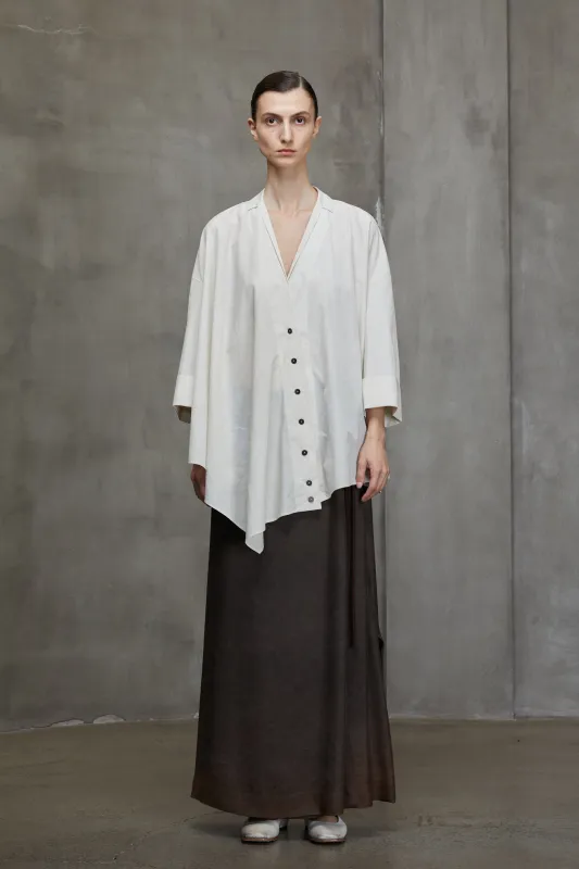 OVERSIZED ASYMMETRIC SHIRT sold by ziggy chen