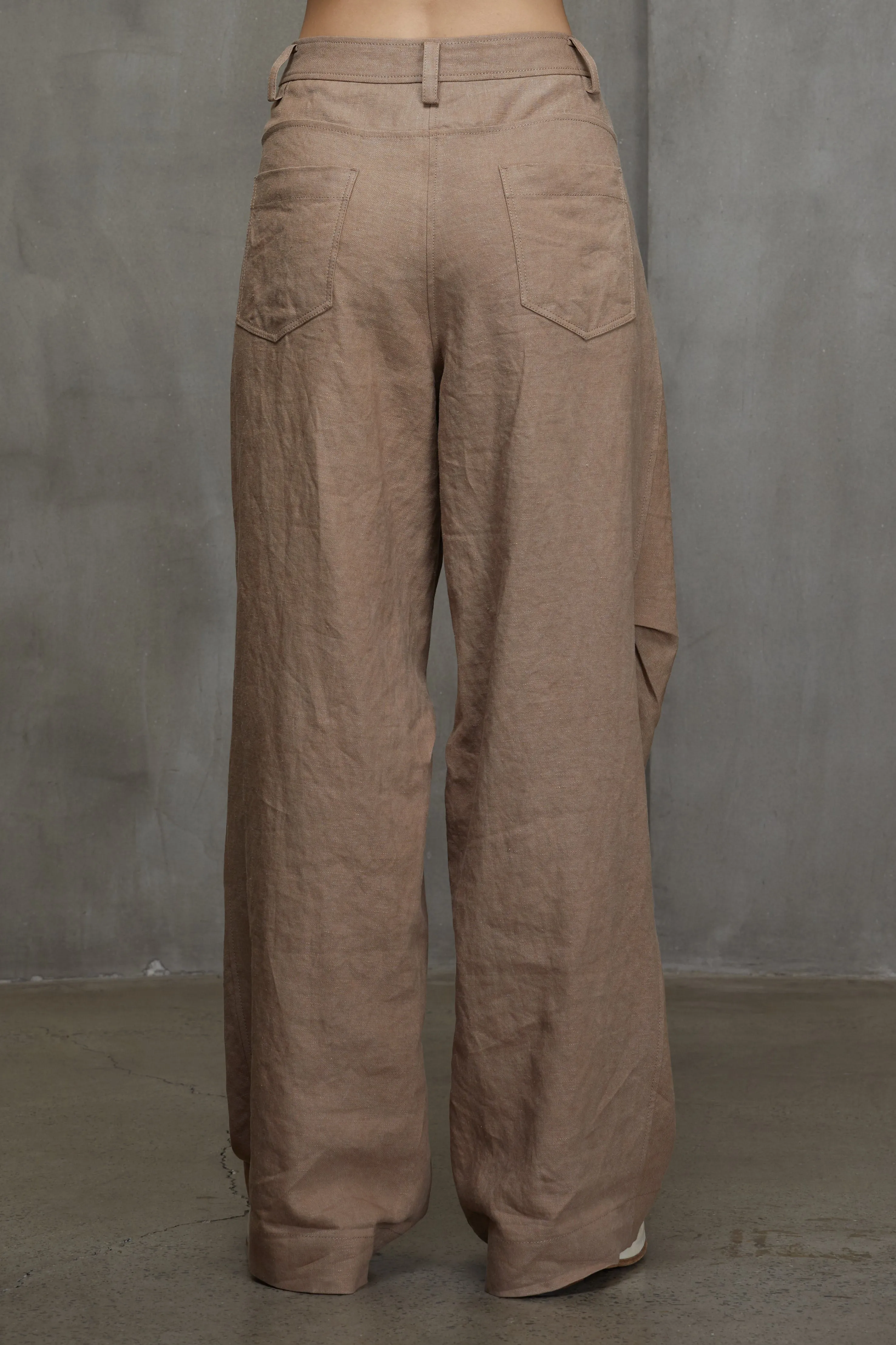 ARTICULATED KNEE WIDE LEG TROUSERS sold by ziggy chen product image thumbnail 4