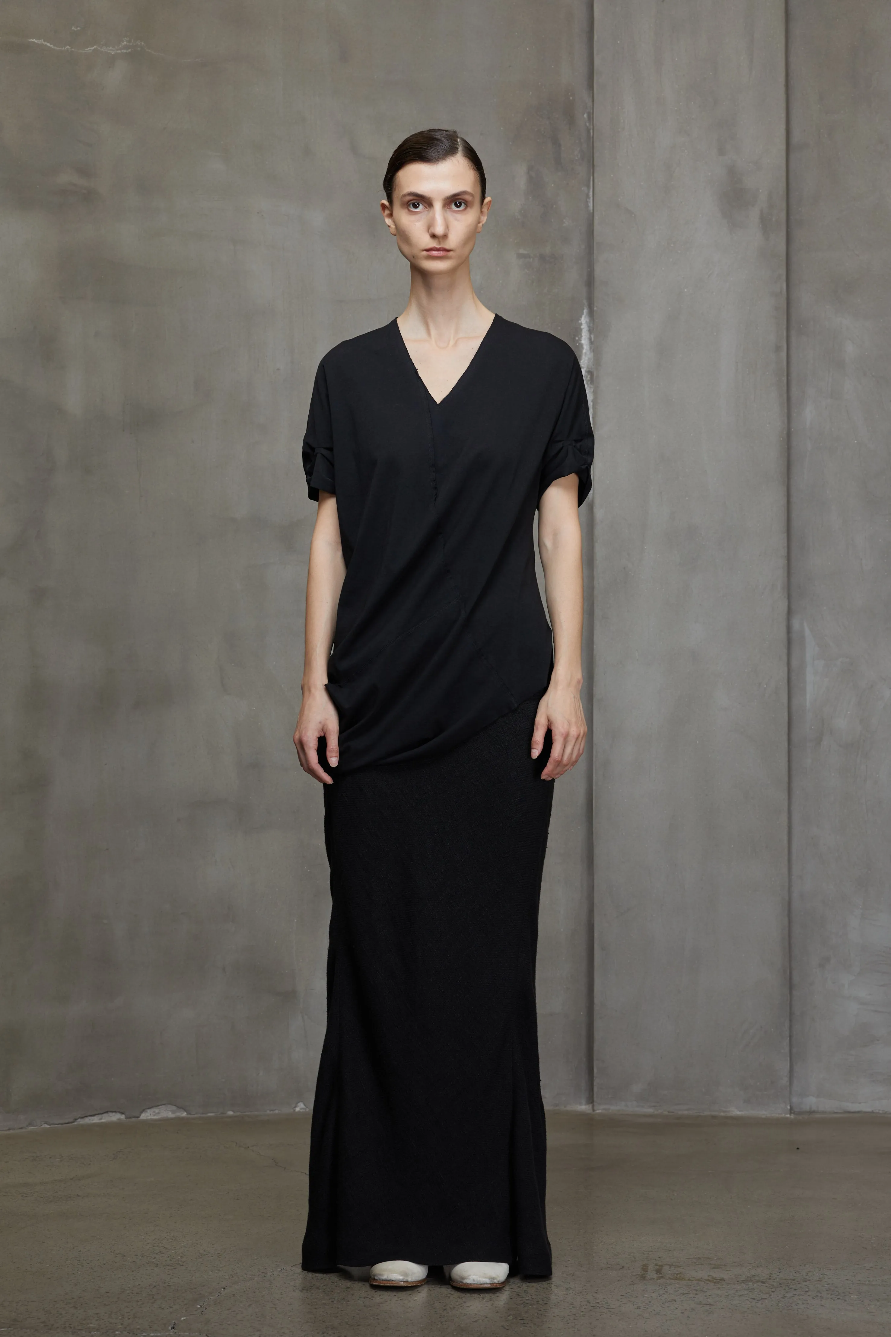 DECONSTRUCTED ASYMMETRICAL T-SHIRT sold by ziggy chen