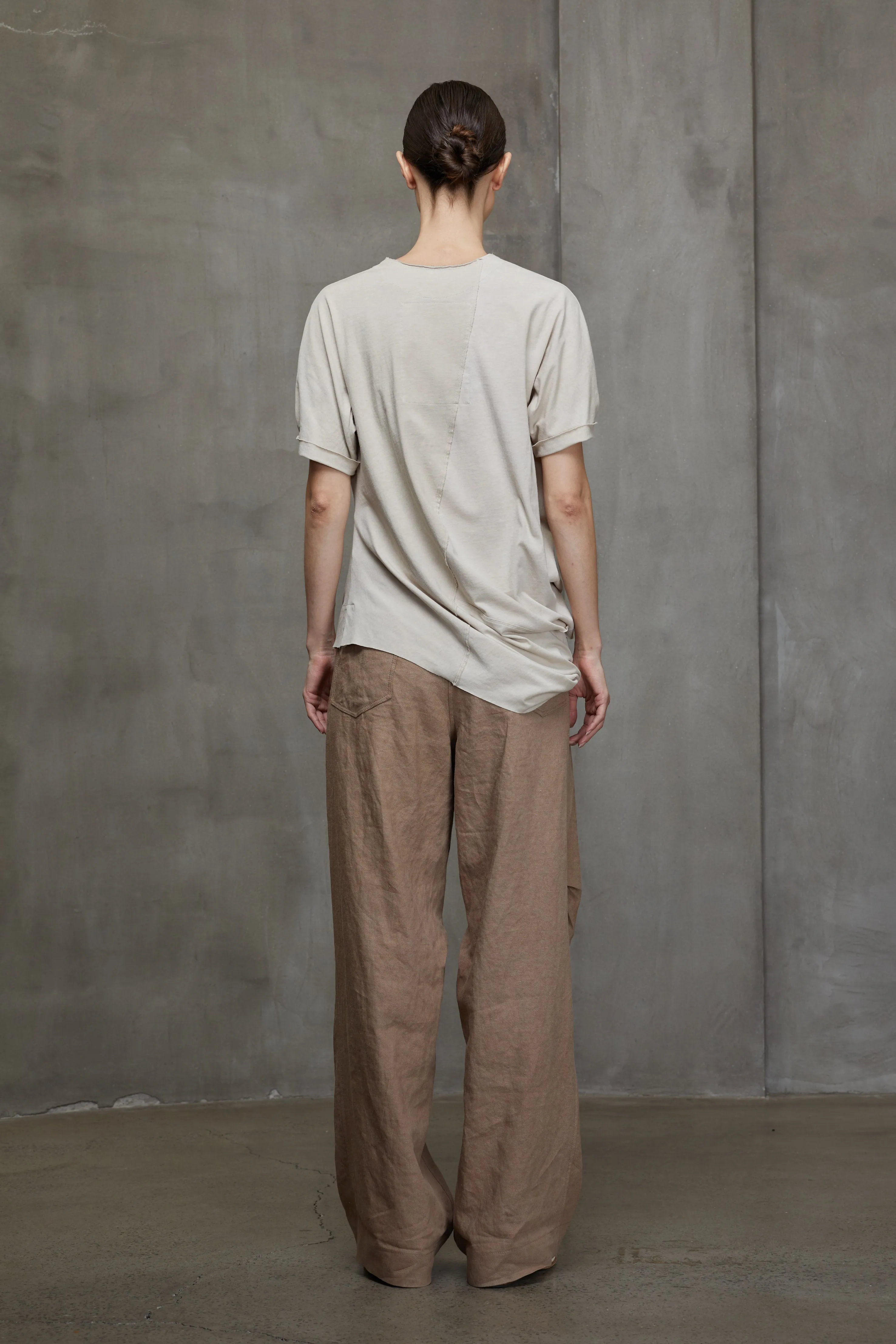 DECONSTRUCTED ASYMMETRICAL T-SHIRT sold by ziggy chen product image thumbnail 4