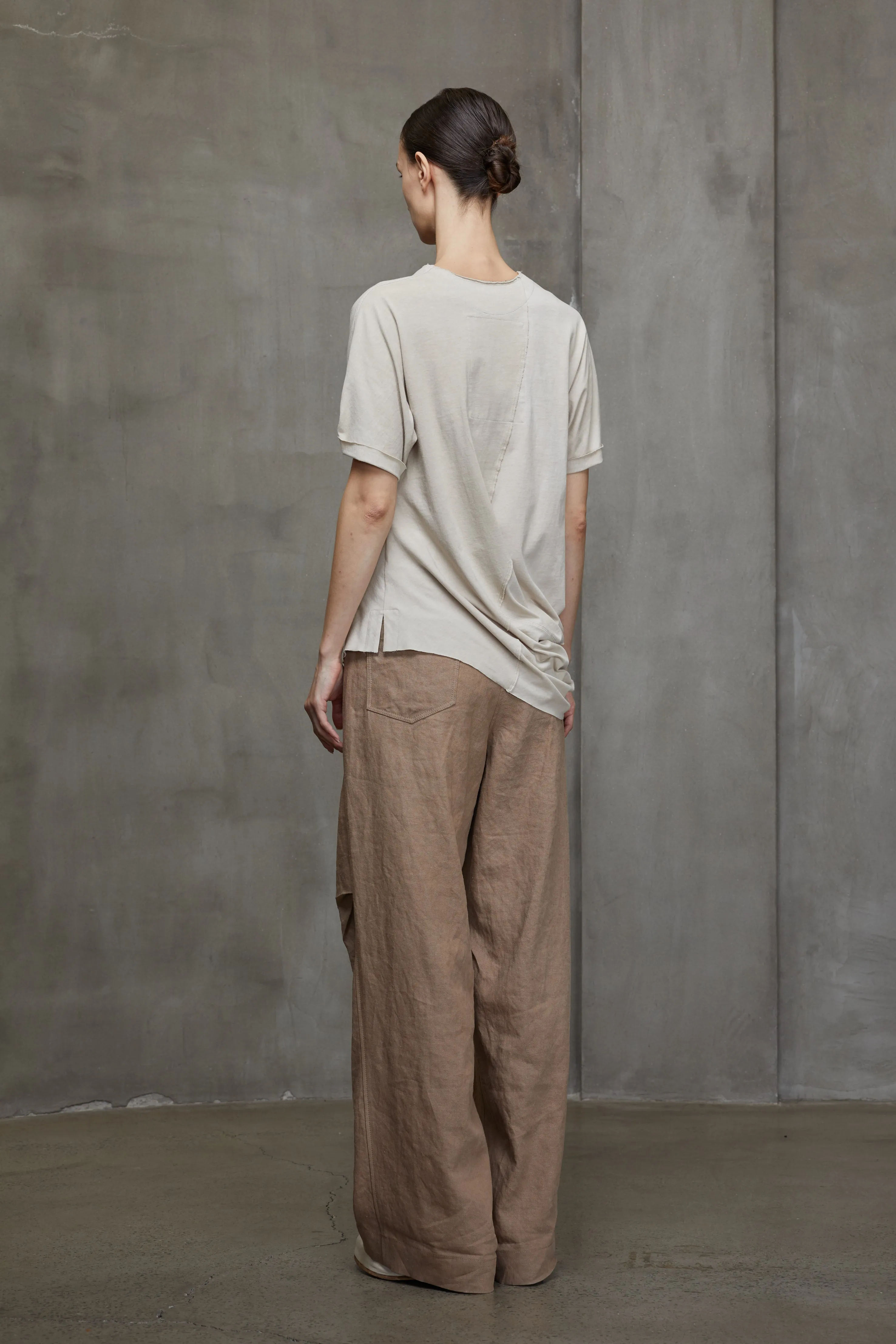 DECONSTRUCTED ASYMMETRICAL T-SHIRT sold by ziggy chen product image thumbnail 3