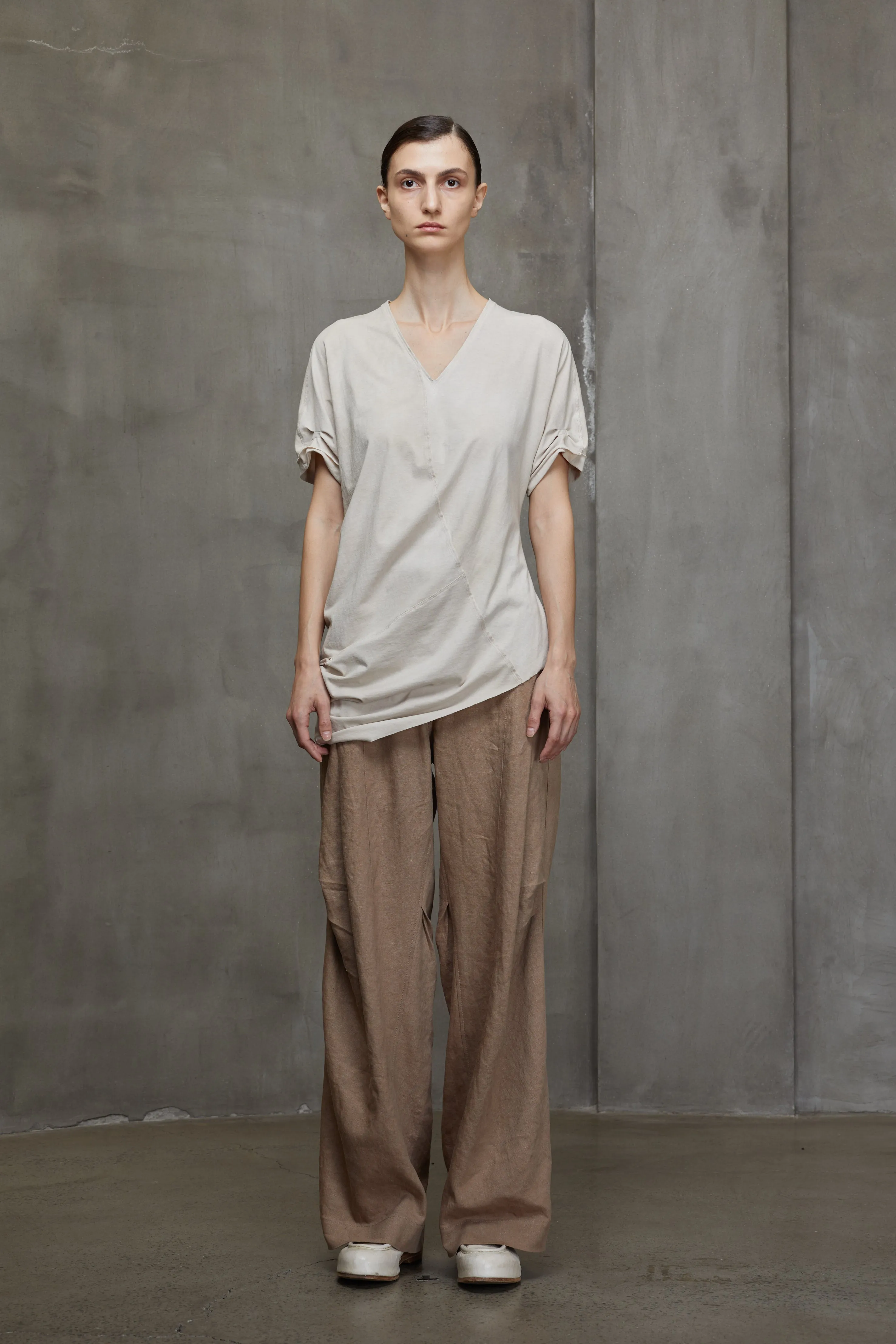DECONSTRUCTED ASYMMETRICAL T-SHIRT sold by ziggy chen