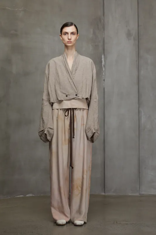 SHIRRED BACK CROPPED JACKET sold by ziggy chen