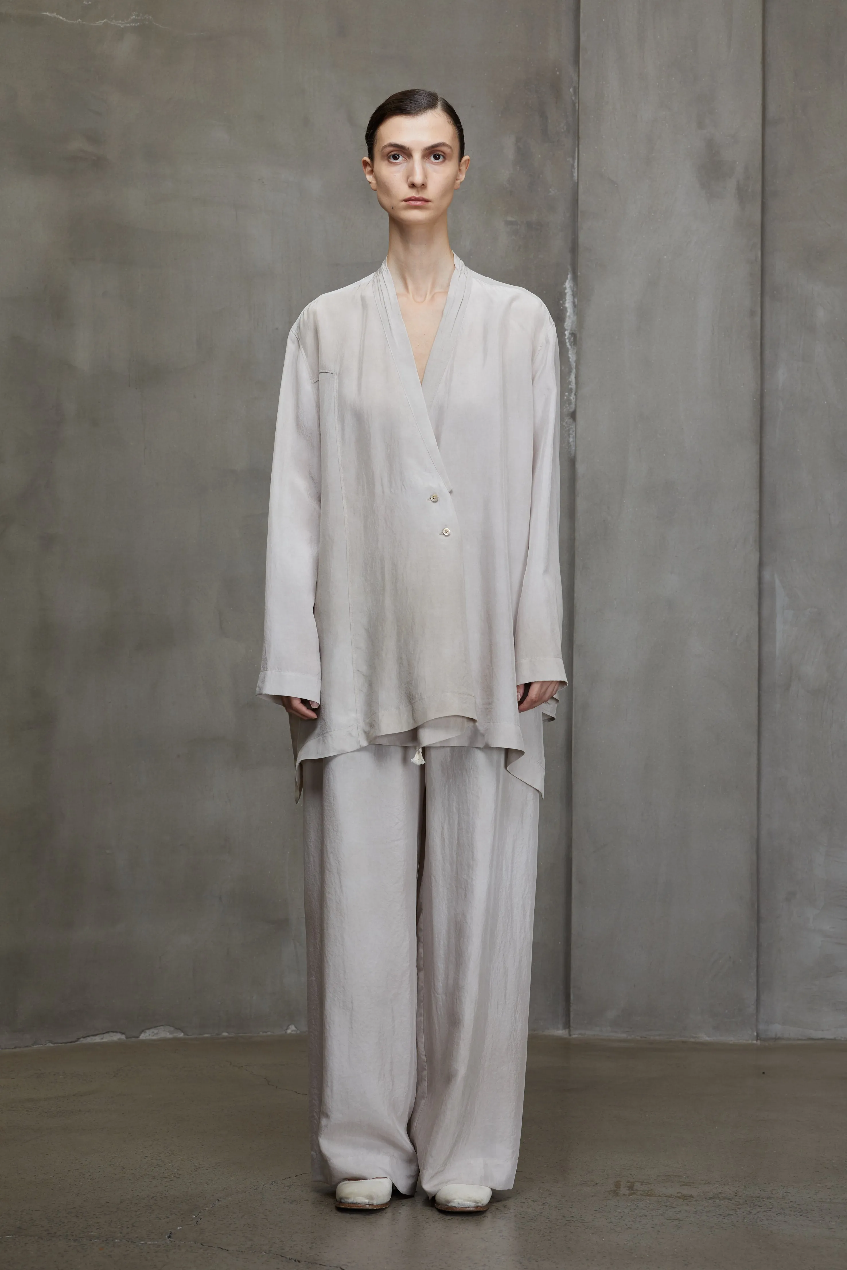 ASYMMETRICAL LONG SHIRT JACKET sold by ziggy chen