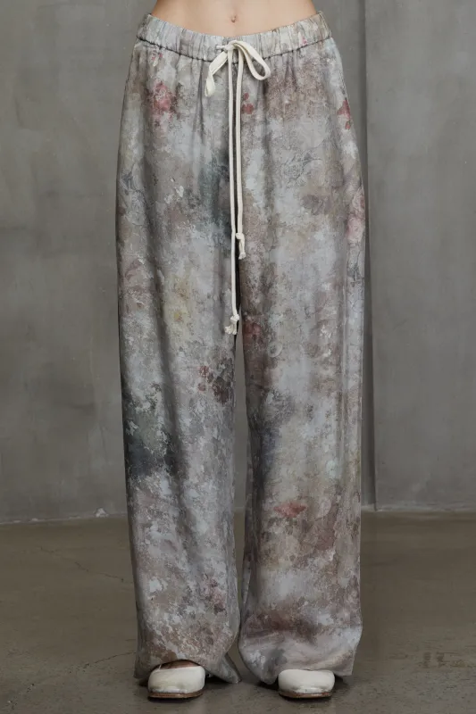 PRINTED DRAWSTRING TROUSERS sold by ziggy chen