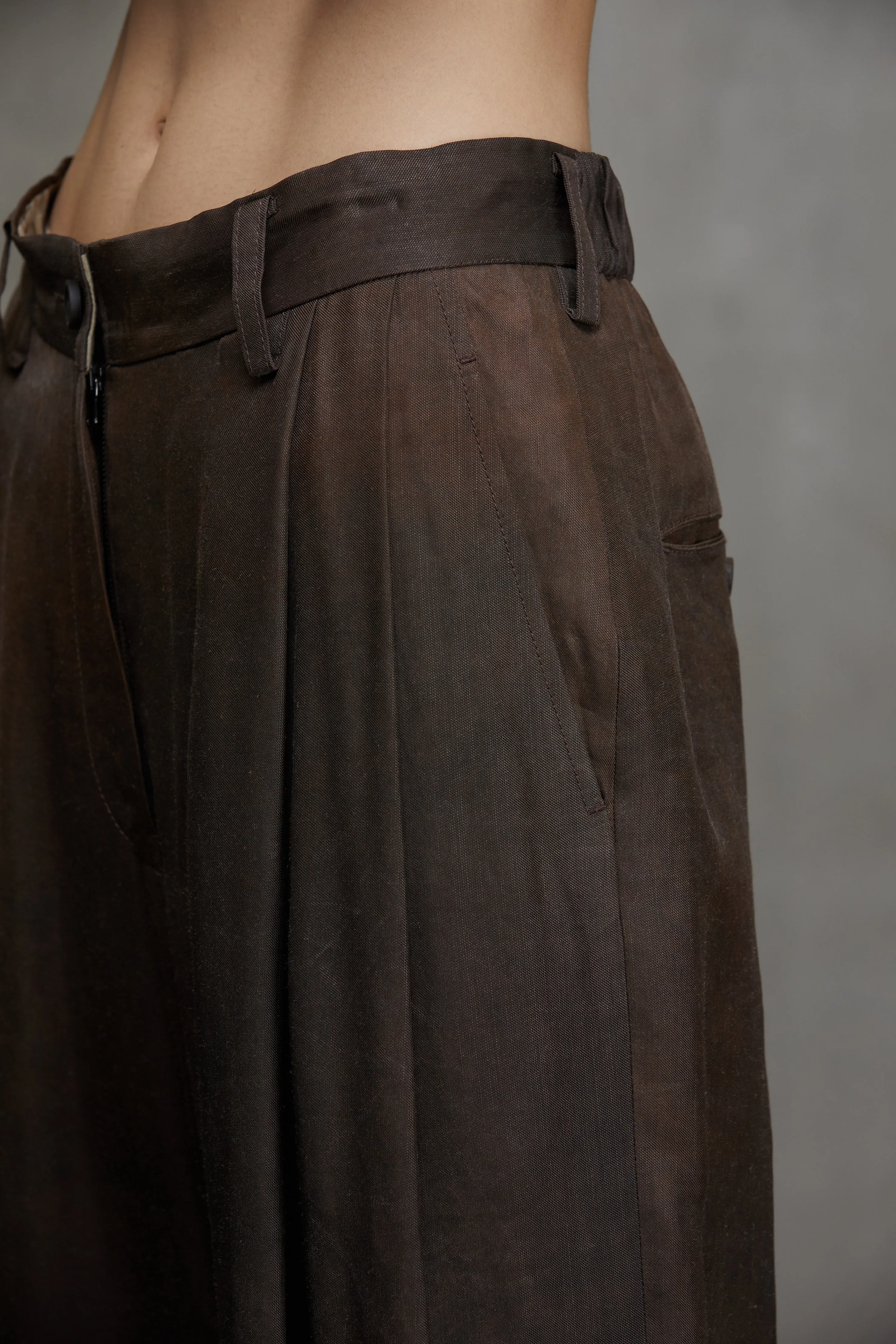 PLEATED WIDE LEG TROUSERS sold by ziggy chen product image thumbnail 5