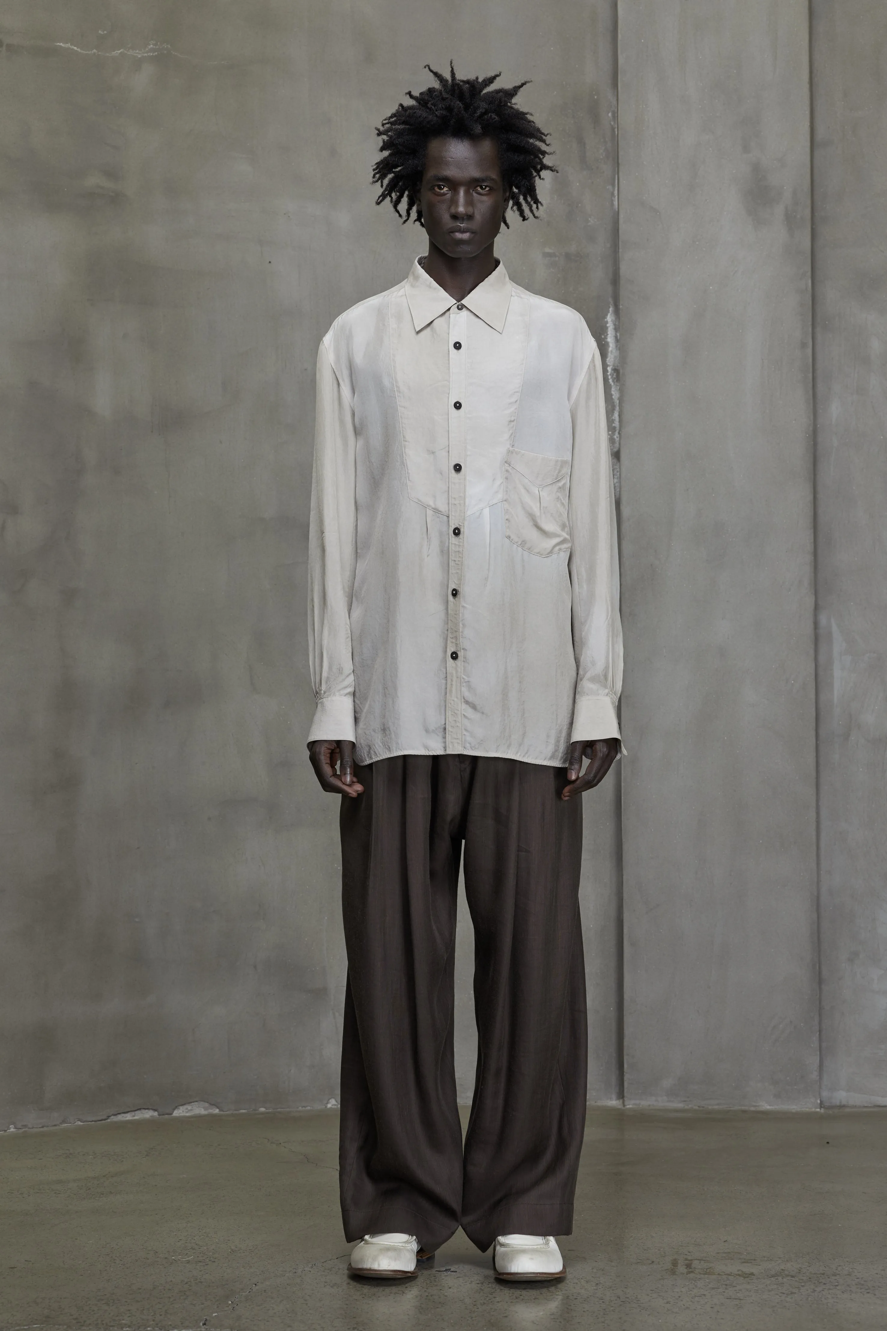 SYMMETRICAL FRONT PIECE SHIRT sold by ziggy chen