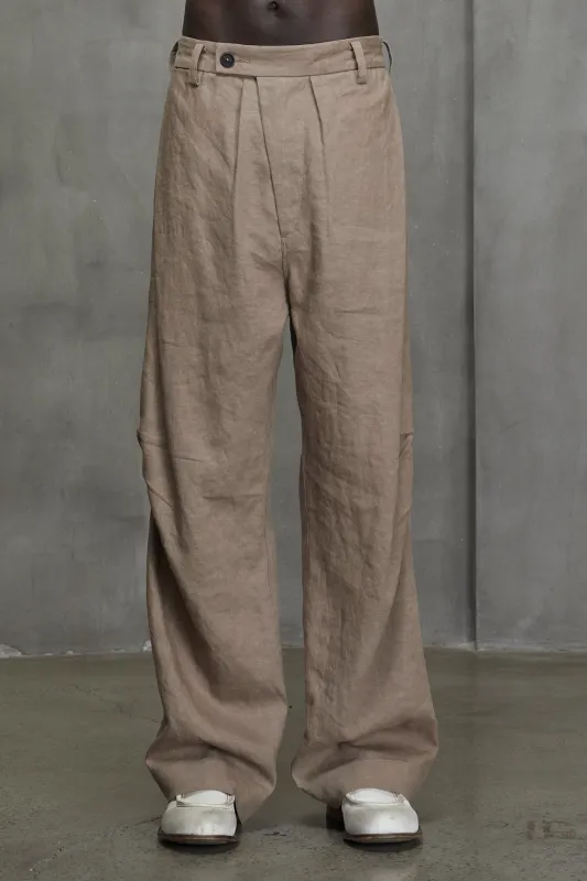 ARTICULATED KNEE STRAIGHT-LEG TROUSERS sold by ziggy chen