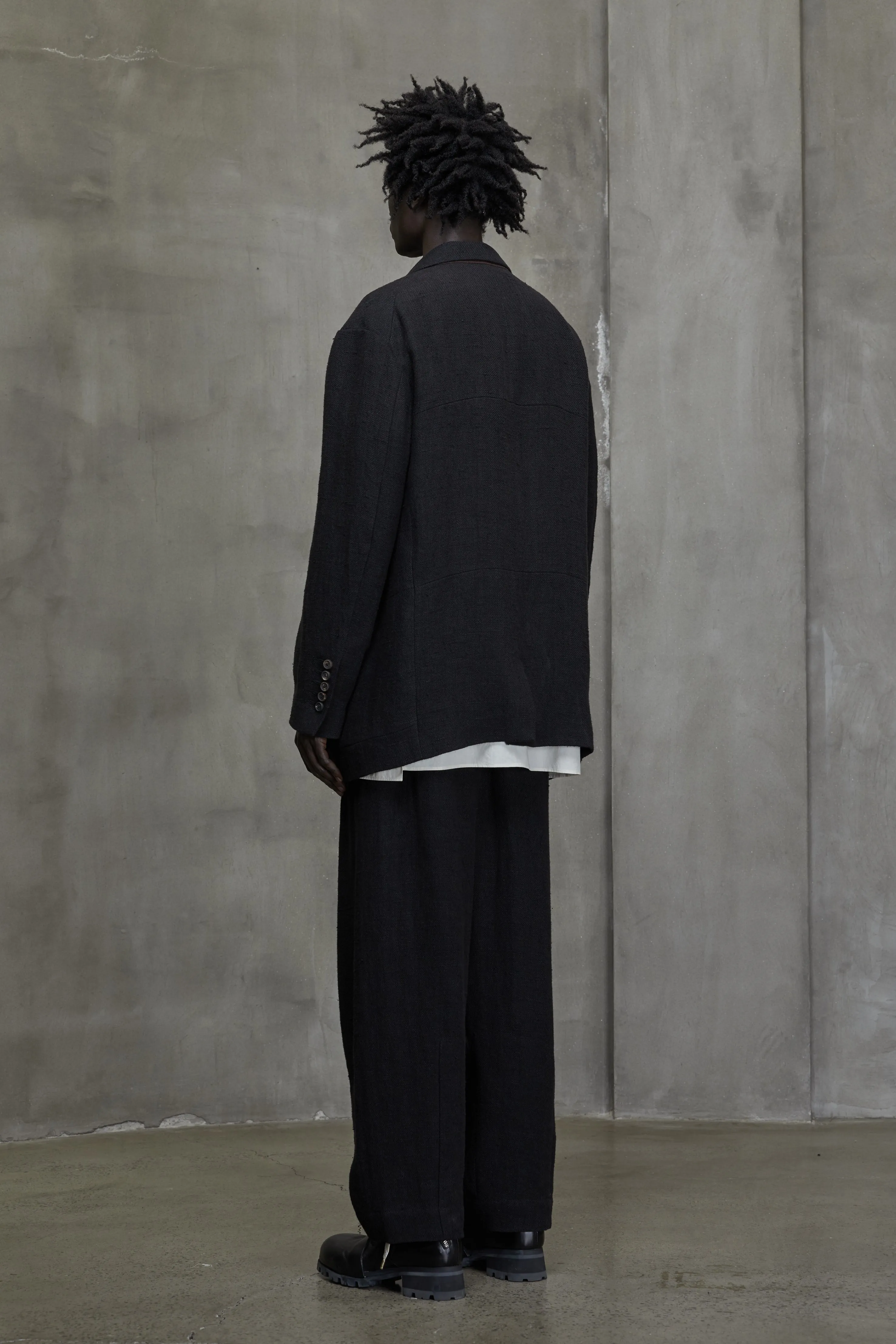 CLASSIC RAW EDGE SEAM BLAZER sold by ziggy chen product image thumbnail 4