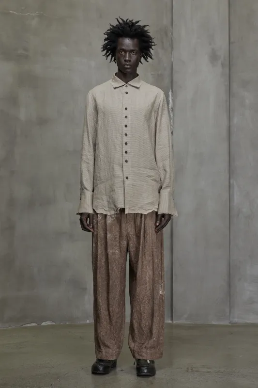 DISTRESSED SLIM SHIRT sold by ziggy chen