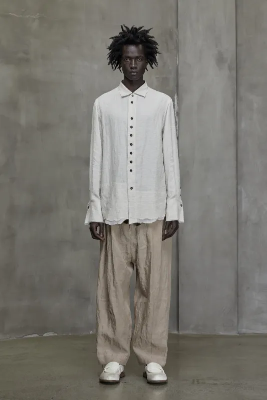 DISTRESSED SLIM SHIRT sold by ziggy chen