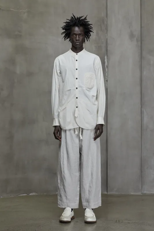 MANDARIN COLLAR POCKET SHIRT sold by ziggy chen