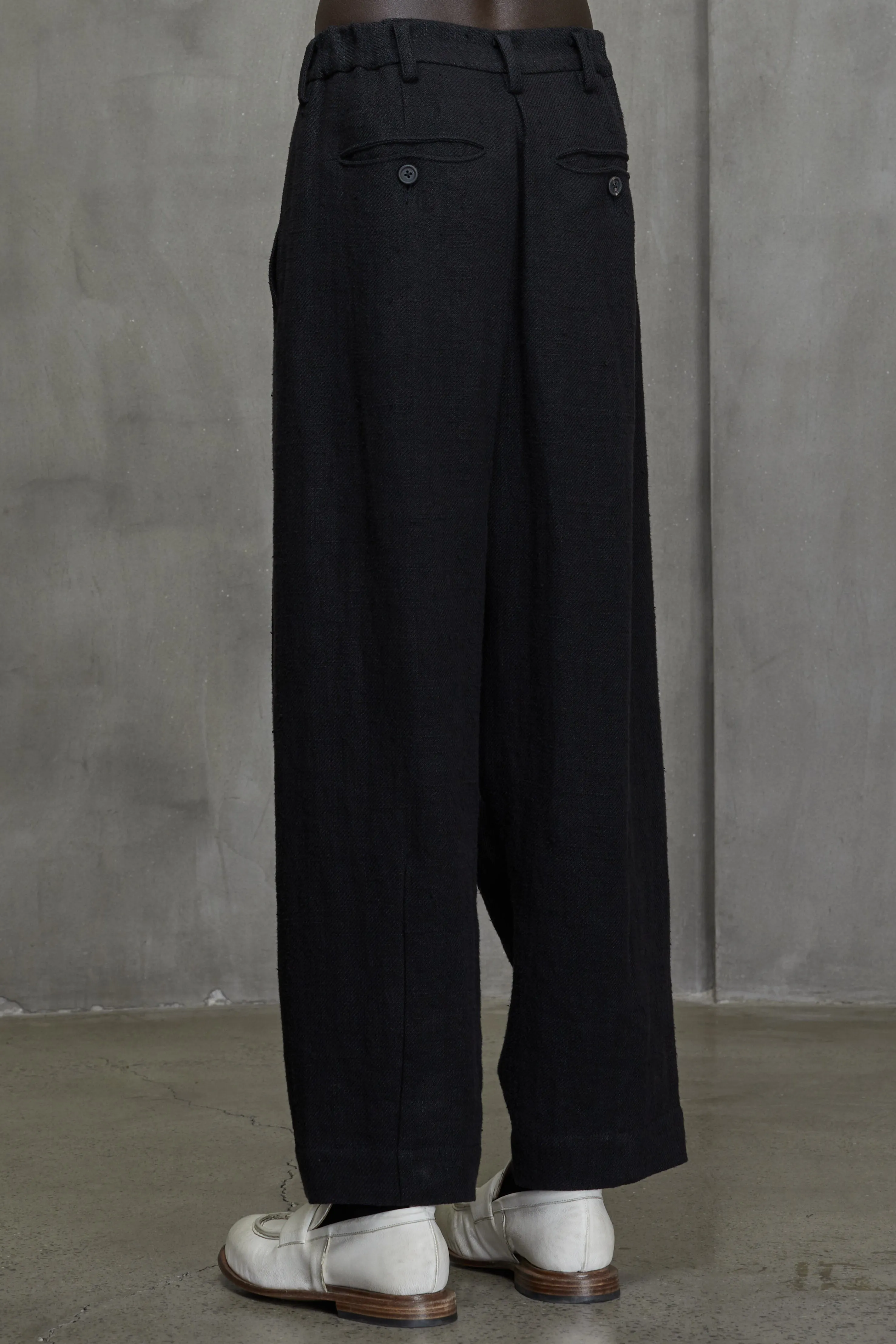 FRONT PLEATS DRAWSTRING TROUSERS sold by ziggy chen product image thumbnail 3