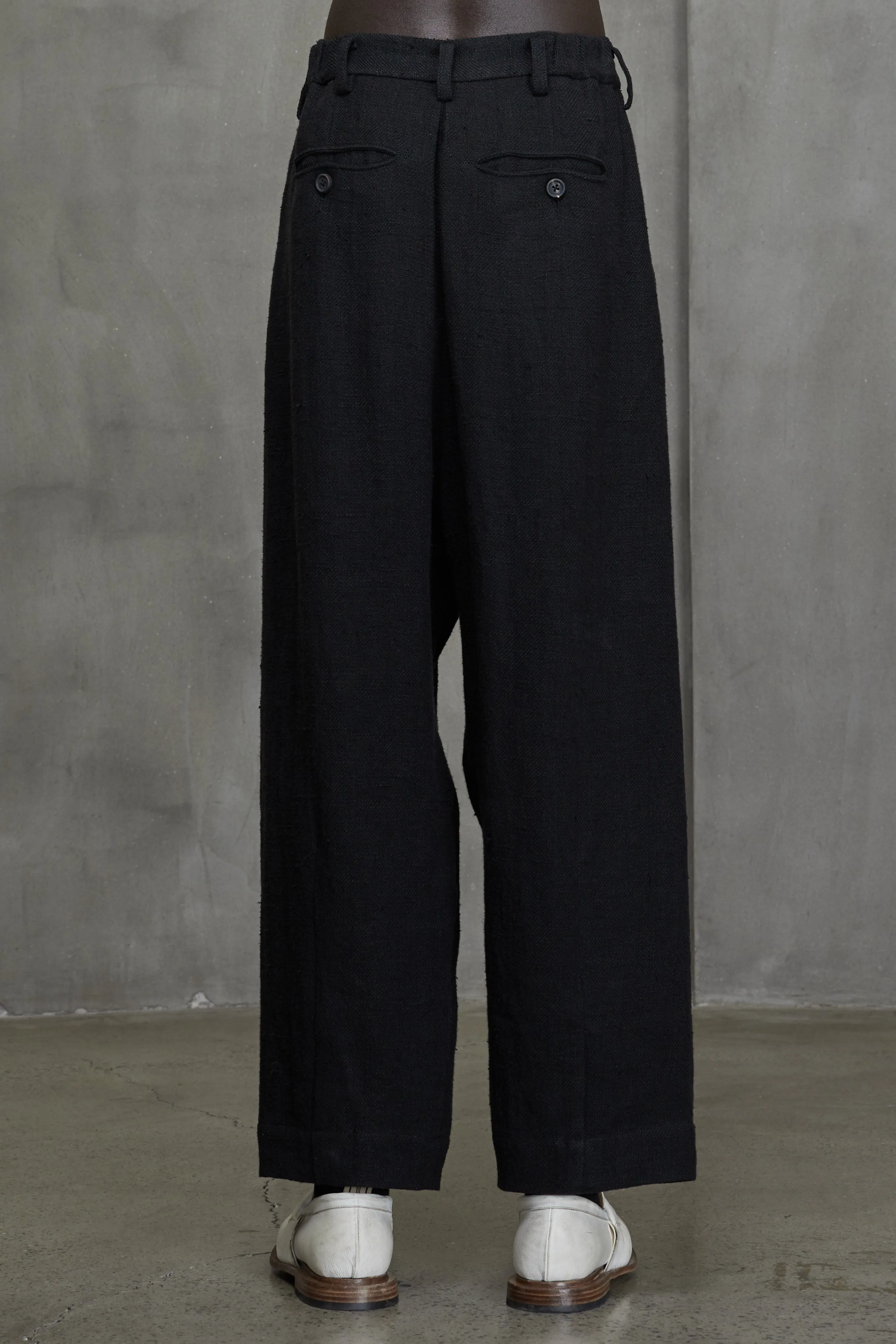 FRONT PLEATS DRAWSTRING TROUSERS sold by ziggy chen product image thumbnail 4