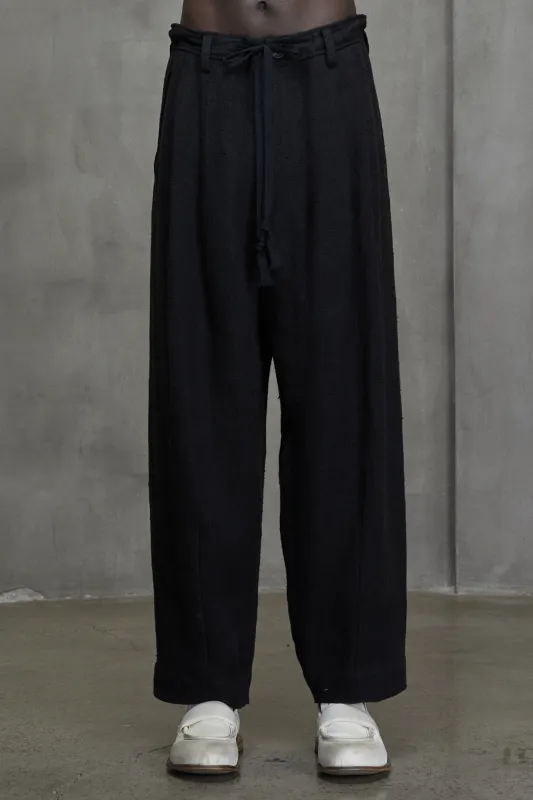 FRONT PLEATS DRAWSTRING TROUSERS sold by ziggy chen