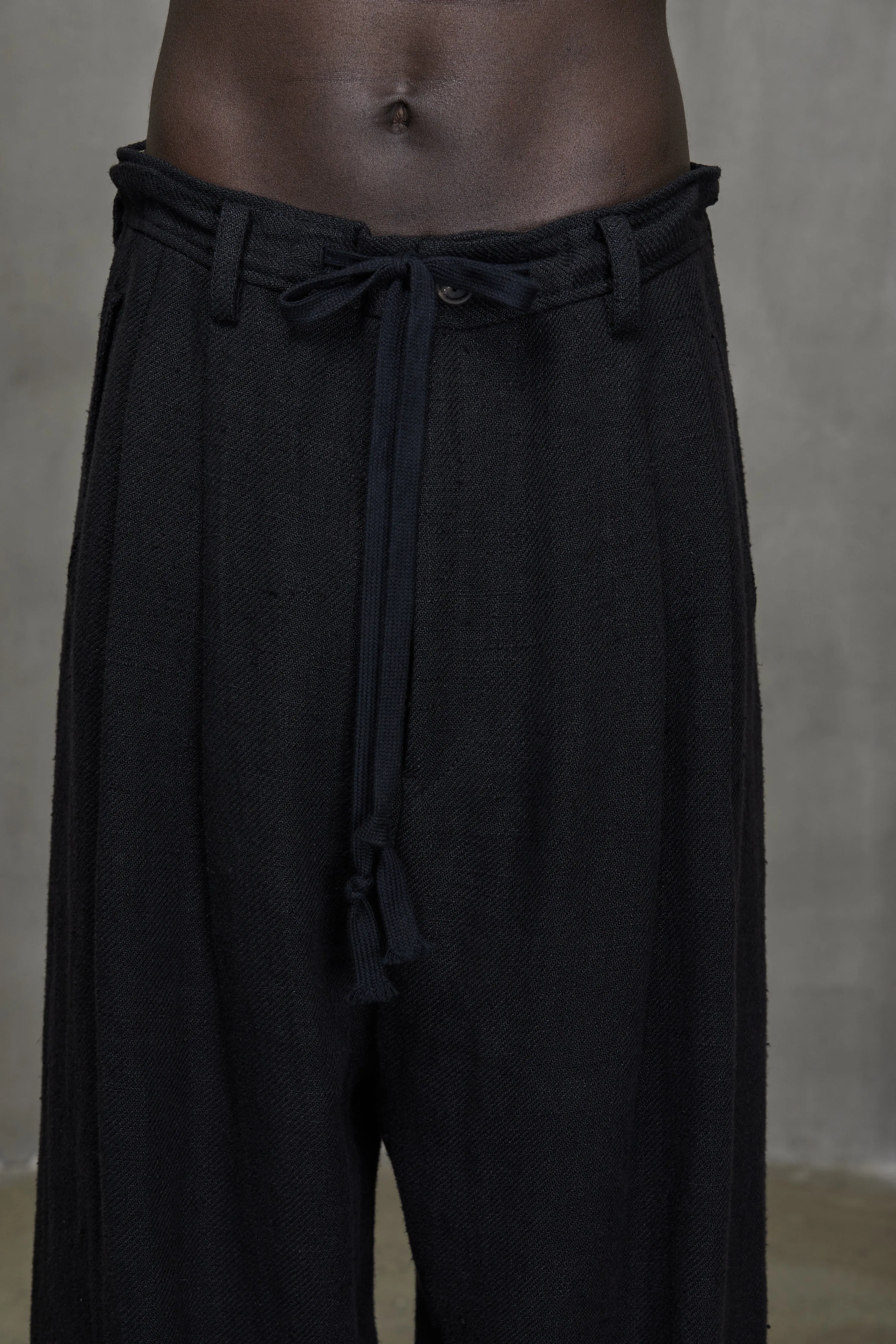 FRONT PLEATS DRAWSTRING TROUSERS sold by ziggy chen product image thumbnail 5