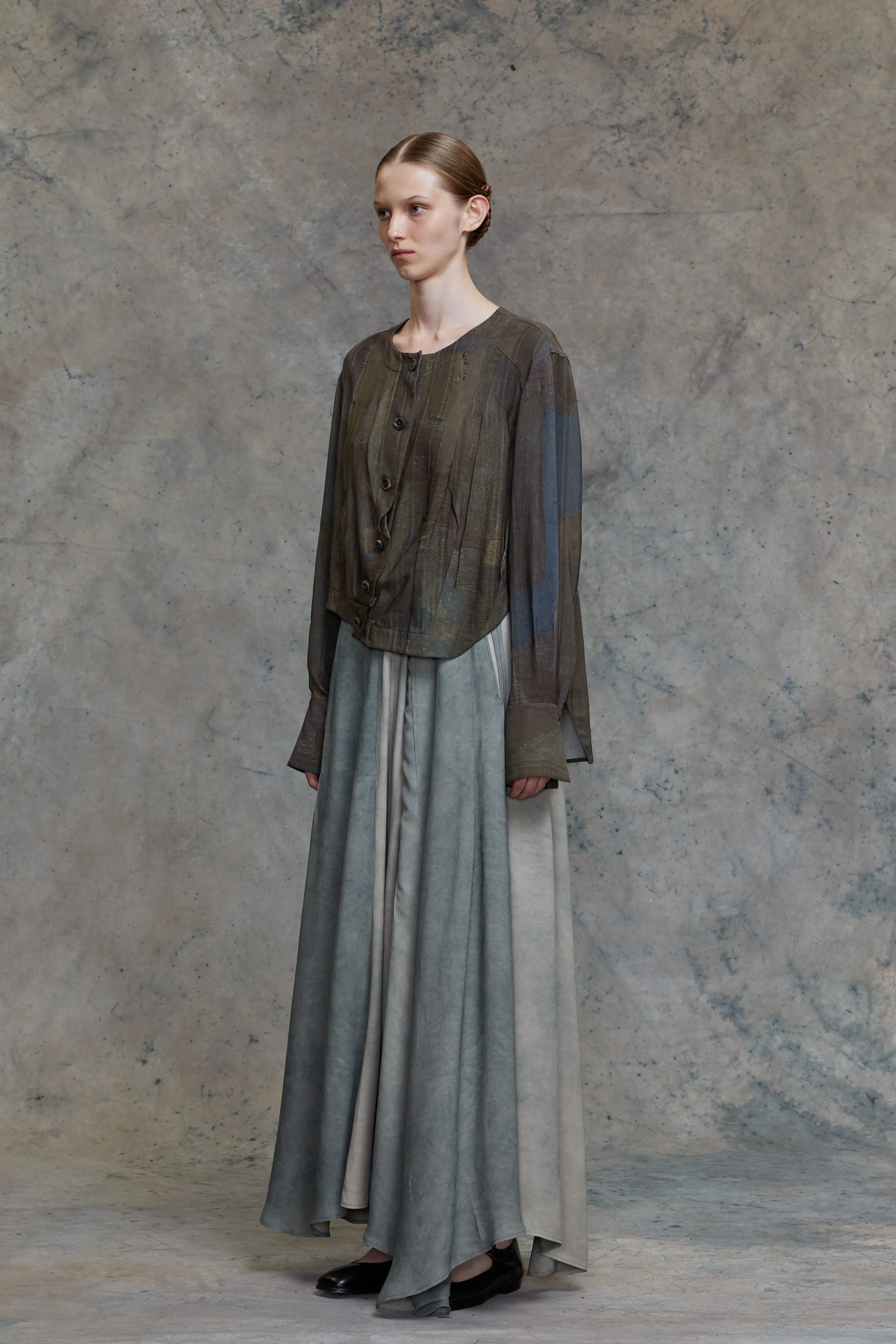 ASYMMETRIC WRINKLE SHIRT sold by ziggy chen product image thumbnail 2