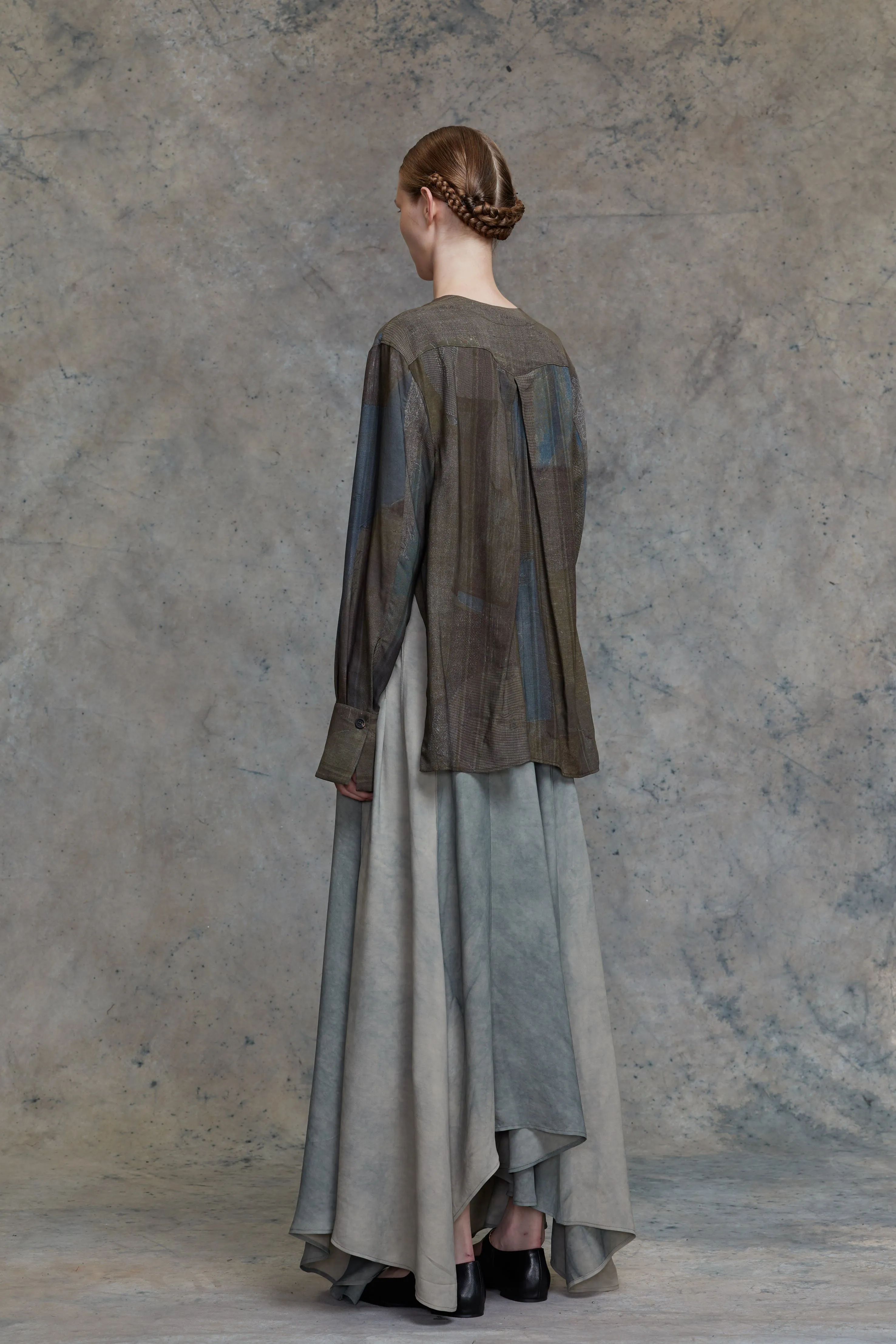 ASYMMETRIC WRINKLE SHIRT sold by ziggy chen product image thumbnail 3