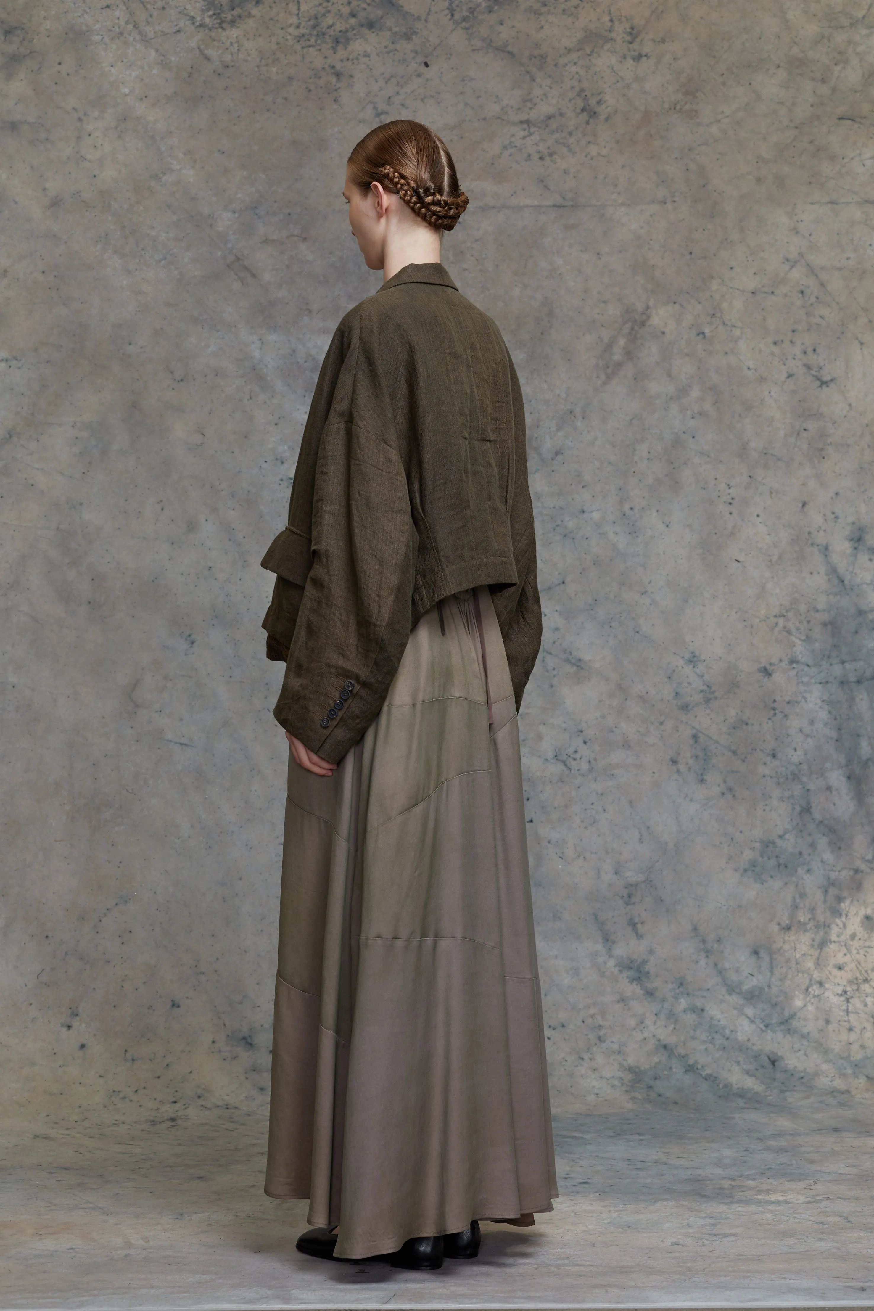 SINGLE BUTTON KIMONO JACKET sold by ziggy chen product image thumbnail 3