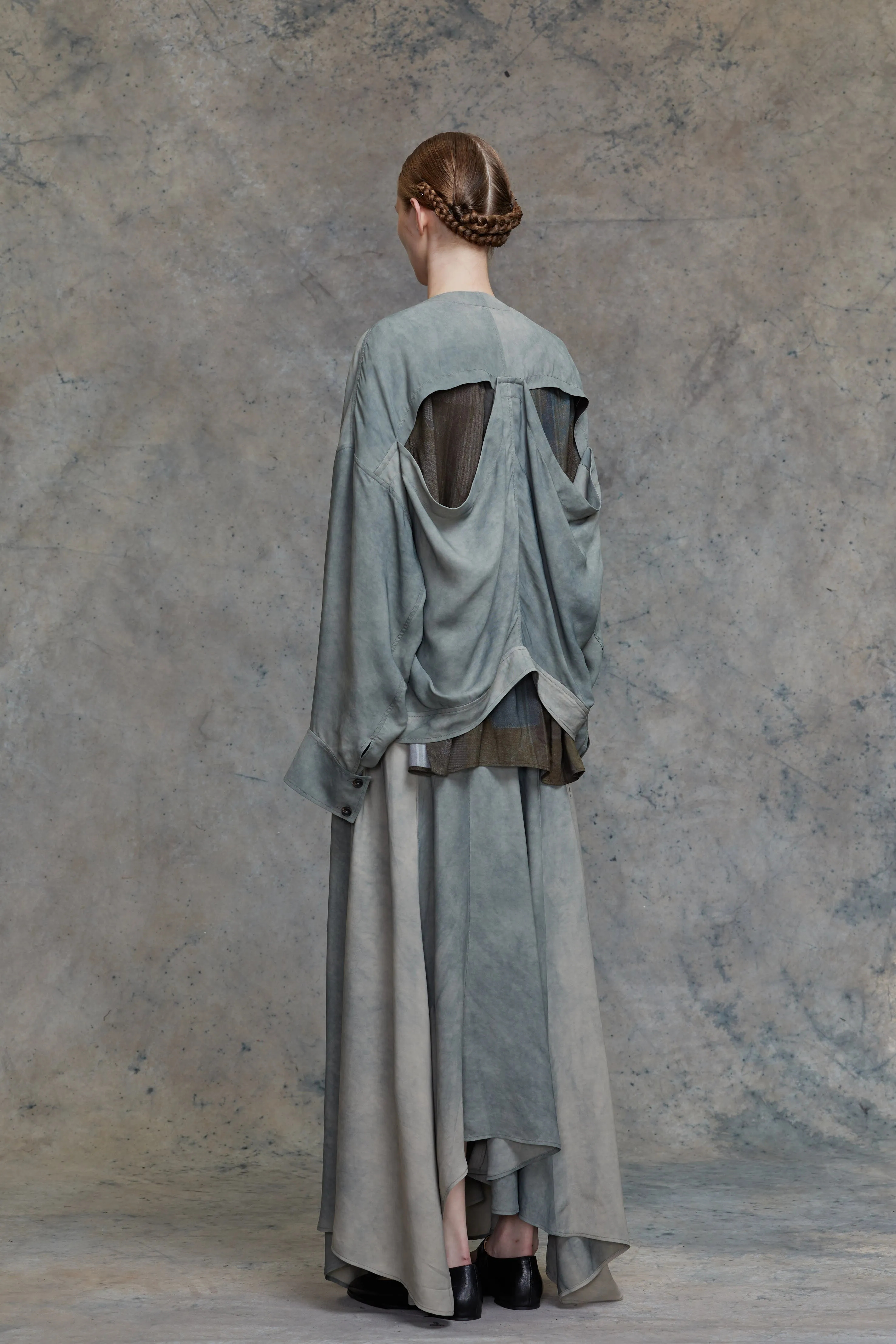 CUTOUT BACK OVERSIZED JACKET sold by ziggy chen product image thumbnail 3