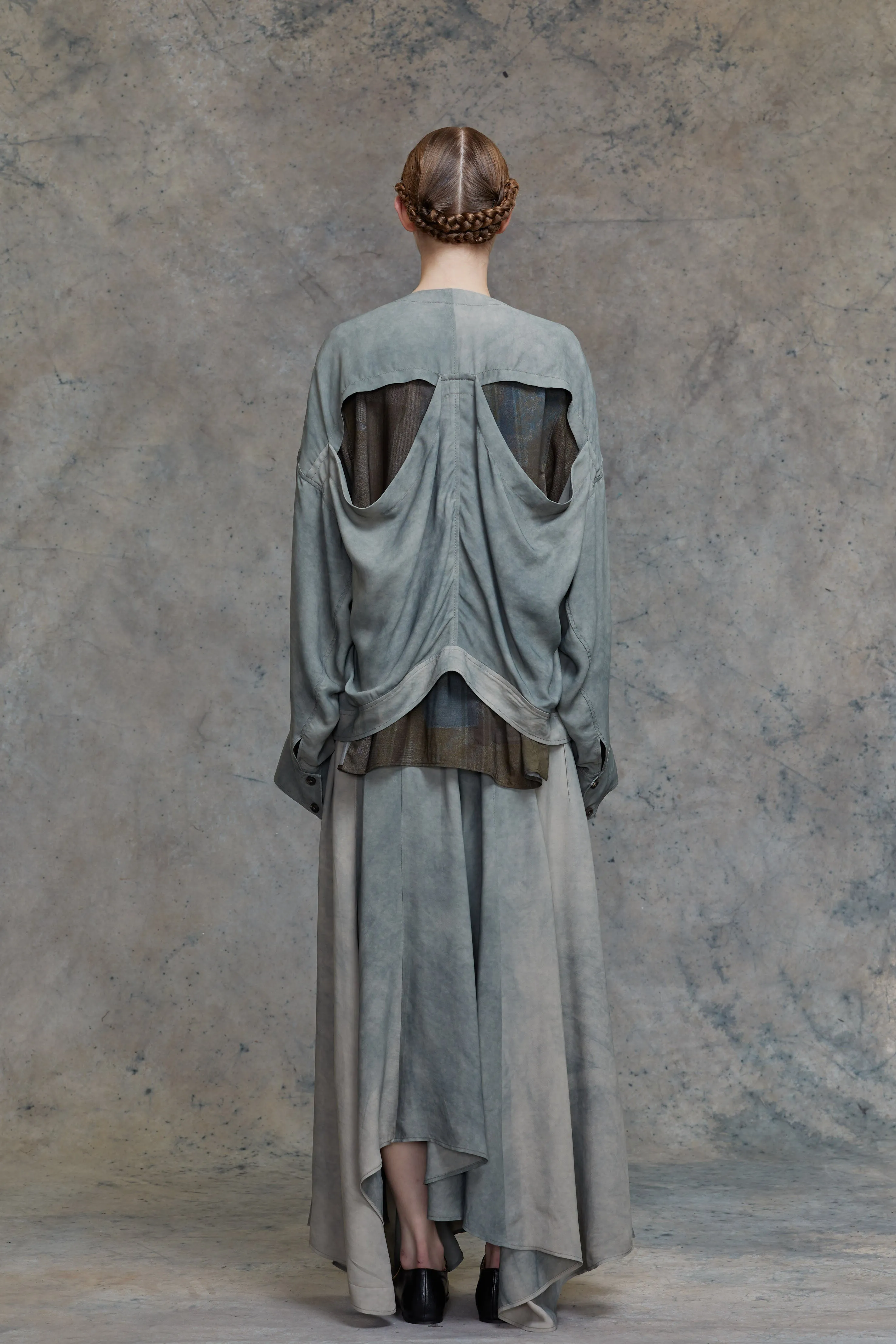 CUTOUT BACK OVERSIZED JACKET sold by ziggy chen product image thumbnail 4