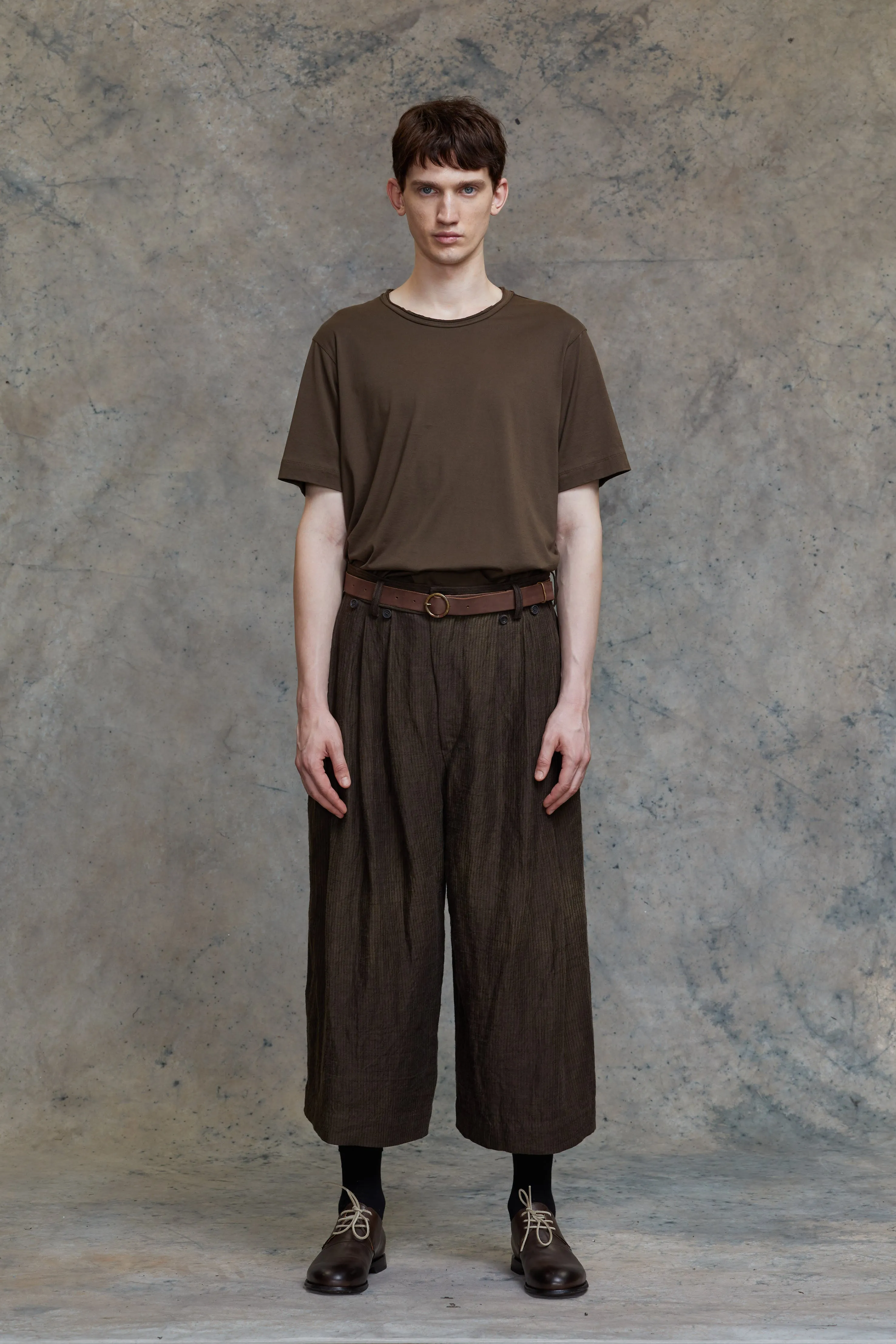 VINTAGE BRASS ROUND BUCKLE BELT sold by ziggy chen product image thumbnail 3