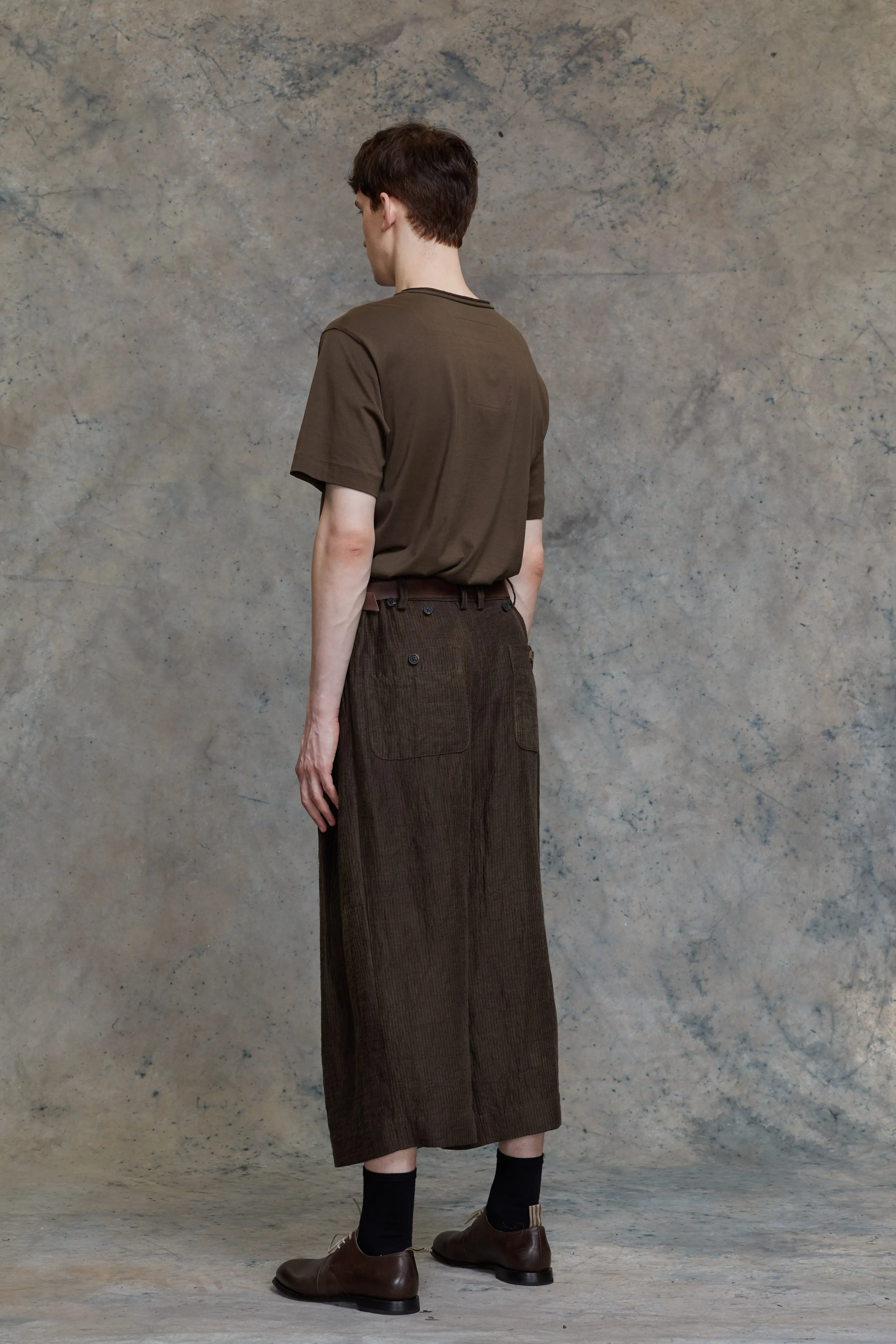 VINTAGE BRASS ROUND BUCKLE BELT sold by ziggy chen product image thumbnail 5