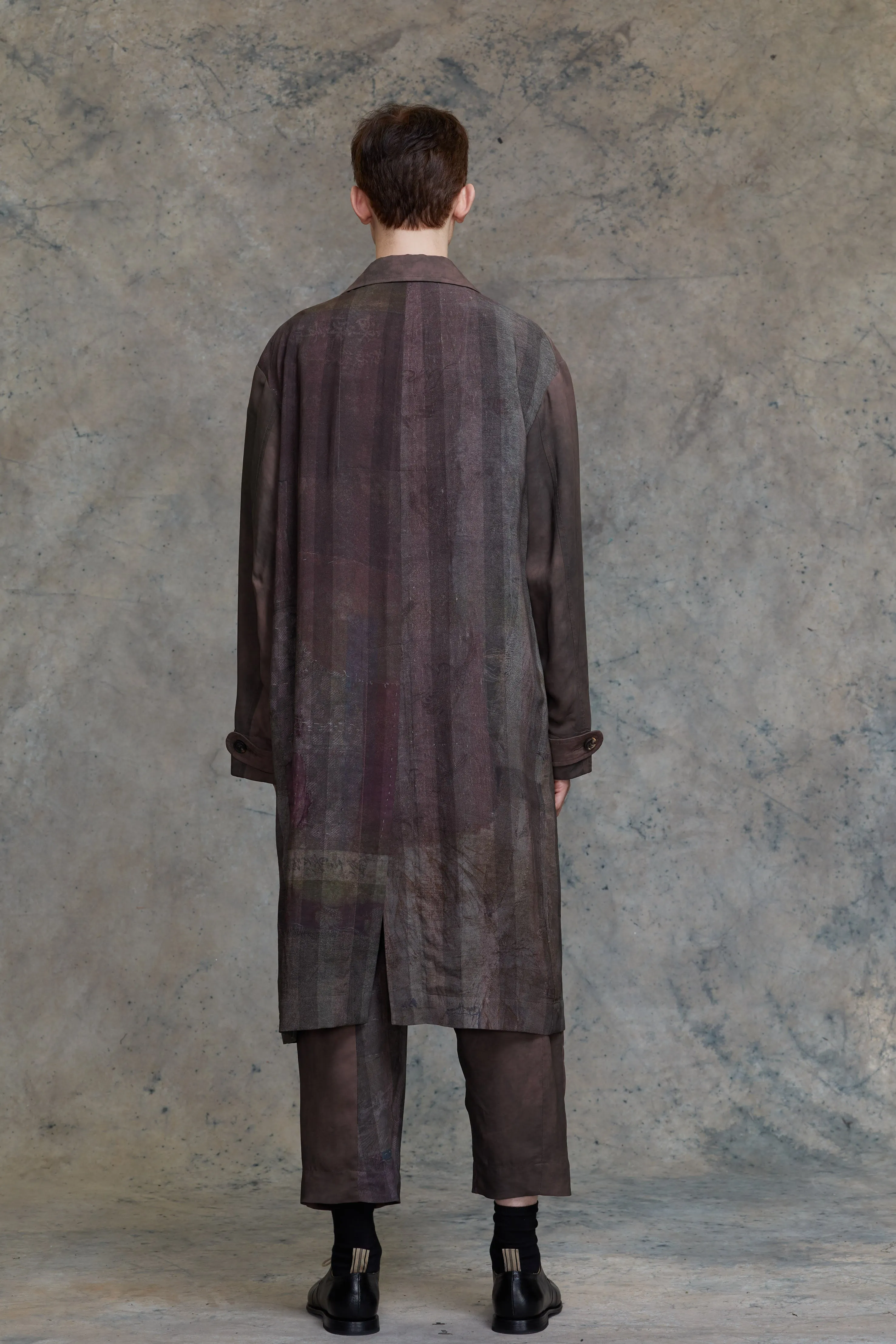 COLLAGED WOKERS LONG COAT sold by ziggy chen product image thumbnail 4