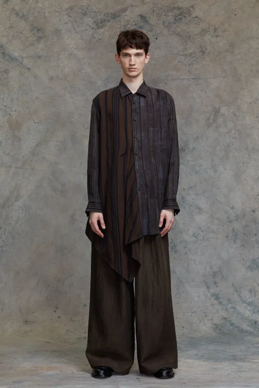 ASYMMETRIC PANELED SHIRT sold by ziggy chen