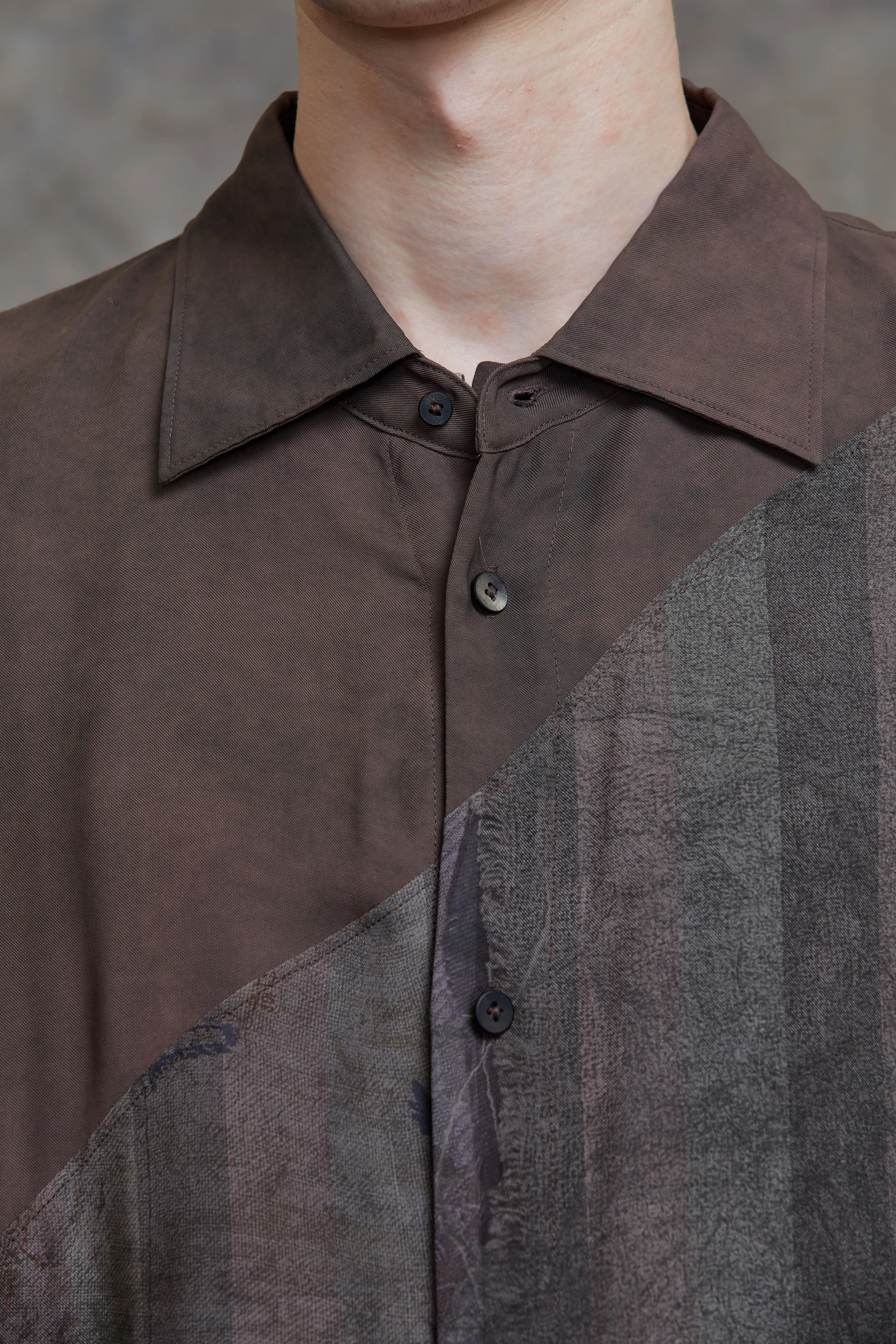 SPIRAL PRINTING OVERSIZED SHIRT sold by ziggy chen product image thumbnail 5