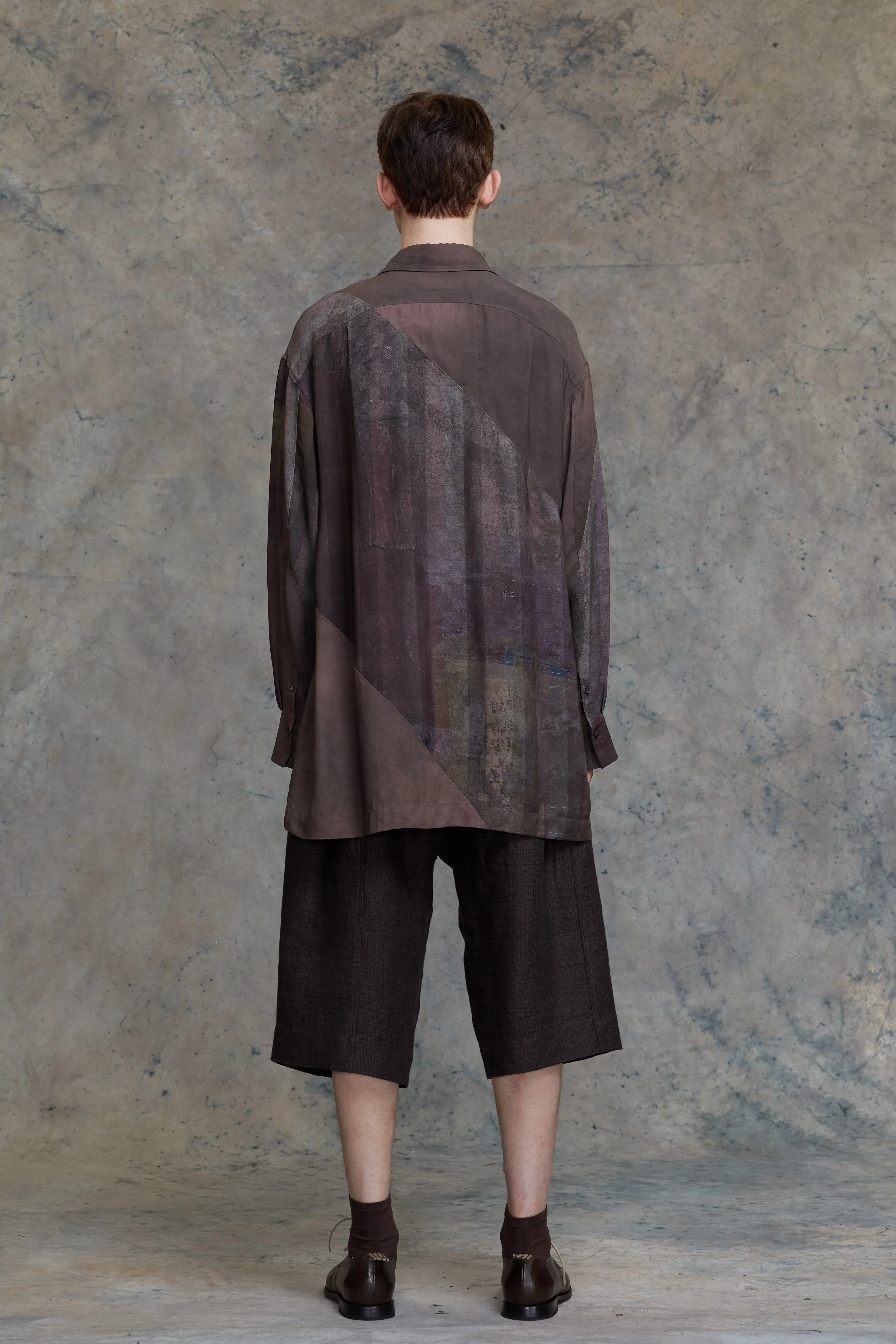 SPIRAL PRINTING OVERSIZED SHIRT sold by ziggy chen product image thumbnail 4