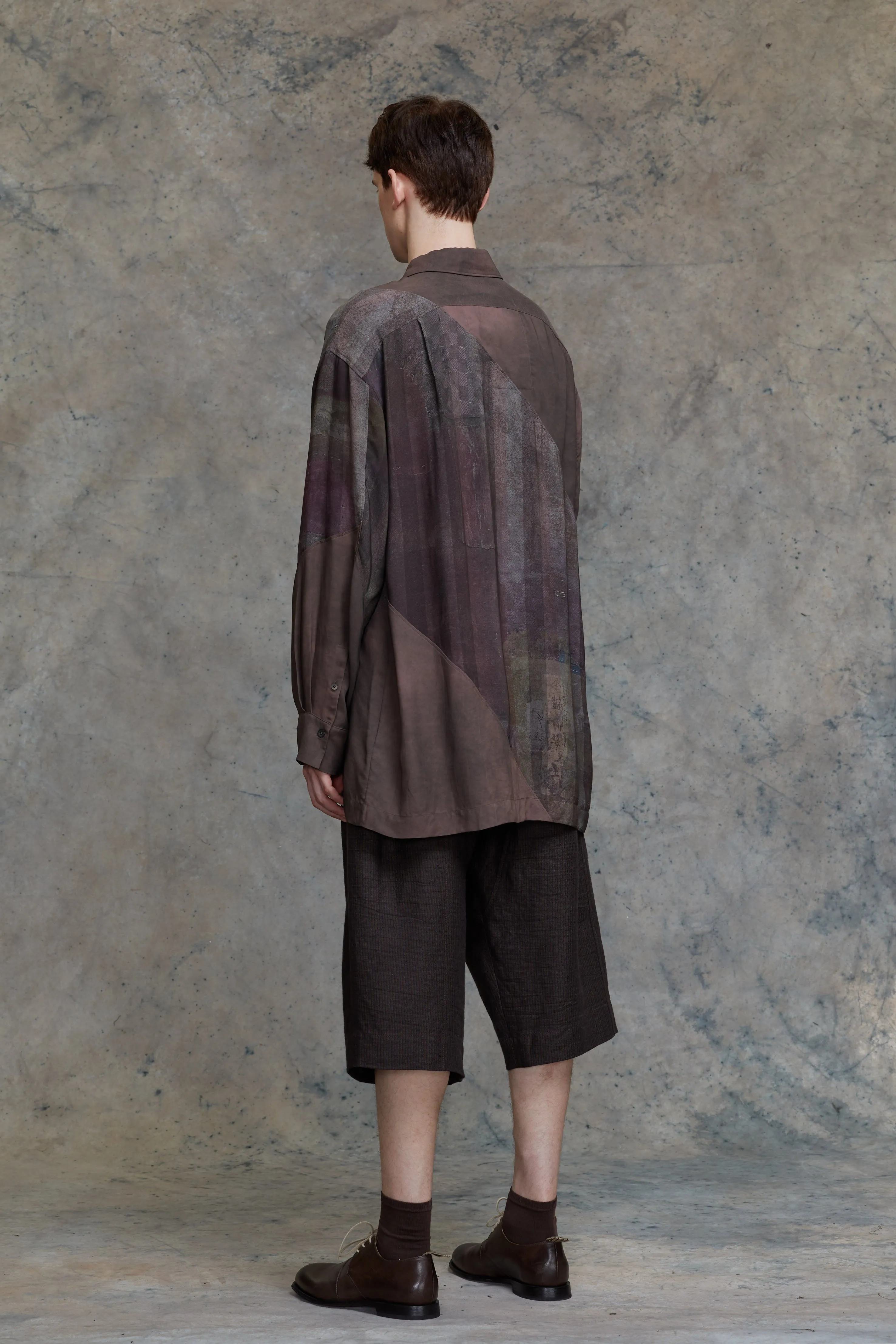 SPIRAL PRINTING OVERSIZED SHIRT sold by ziggy chen product image thumbnail 3