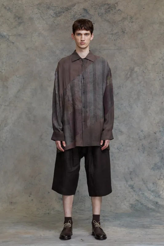 SPIRAL PRINTING OVERSIZED SHIRT sold by ziggy chen