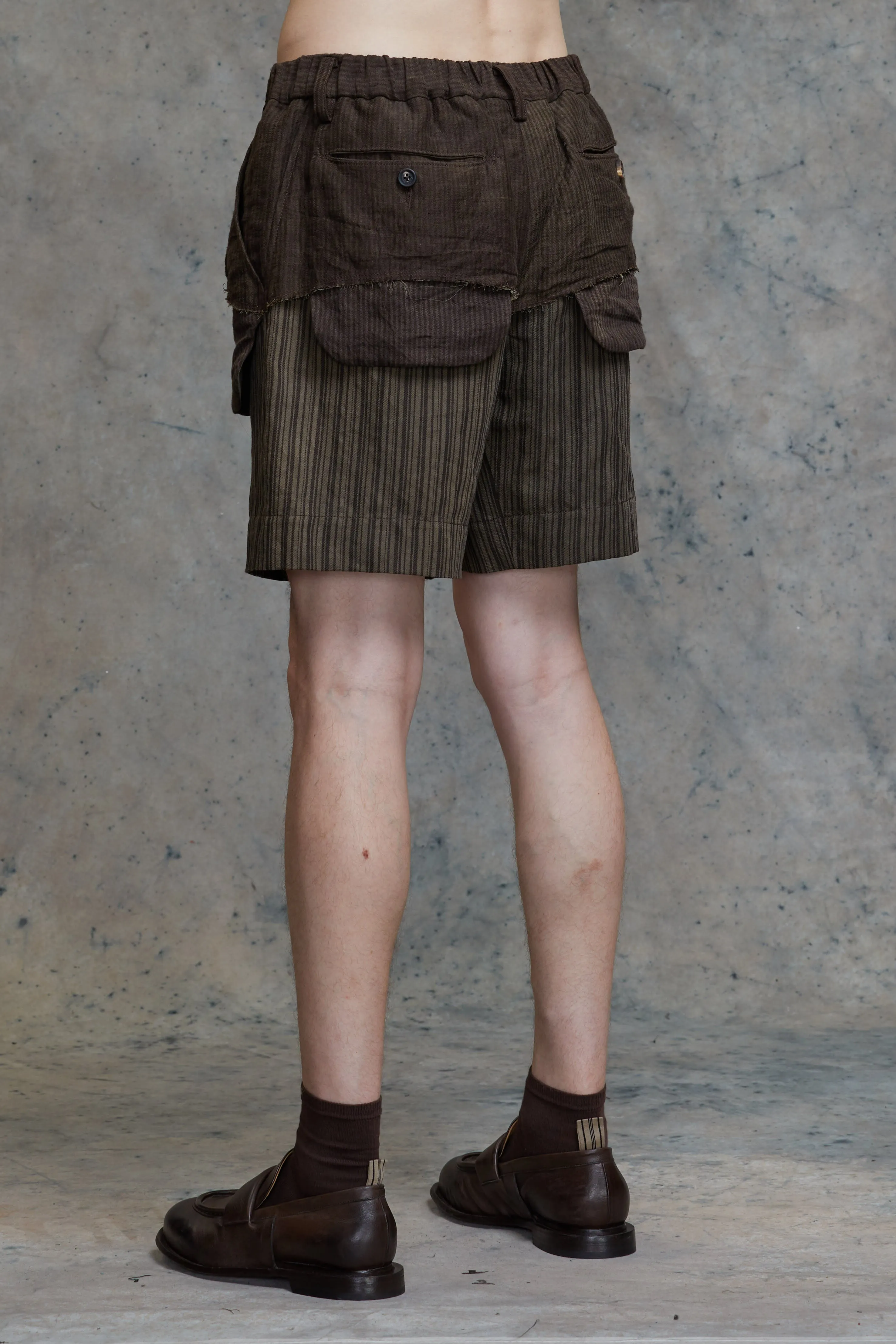 LAYERED DECONSTERUCTION SHORTS sold by ziggy chen product image thumbnail 3