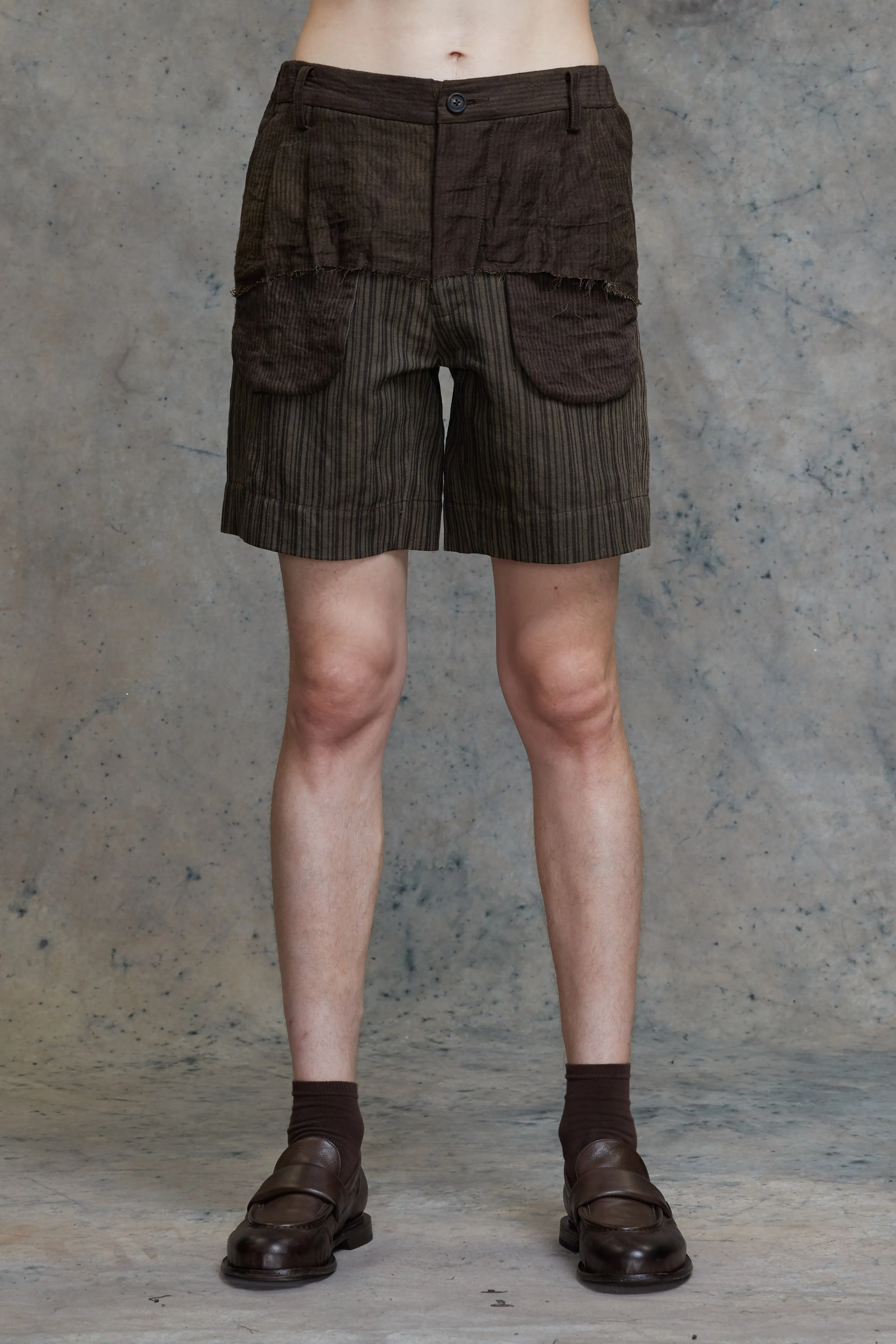 LAYERED DECONSTERUCTION SHORTS sold by ziggy chen