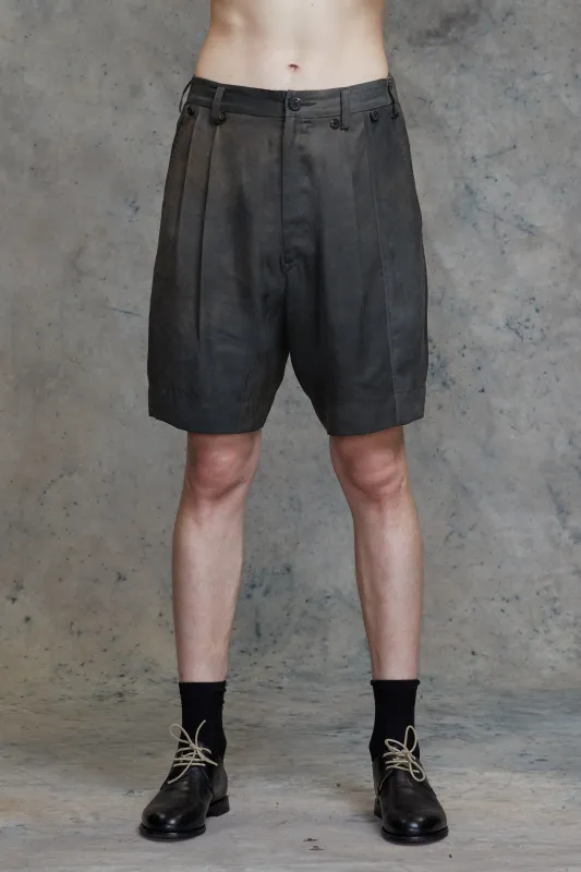PLEATED SUIT SHORTS sold by ziggy chen