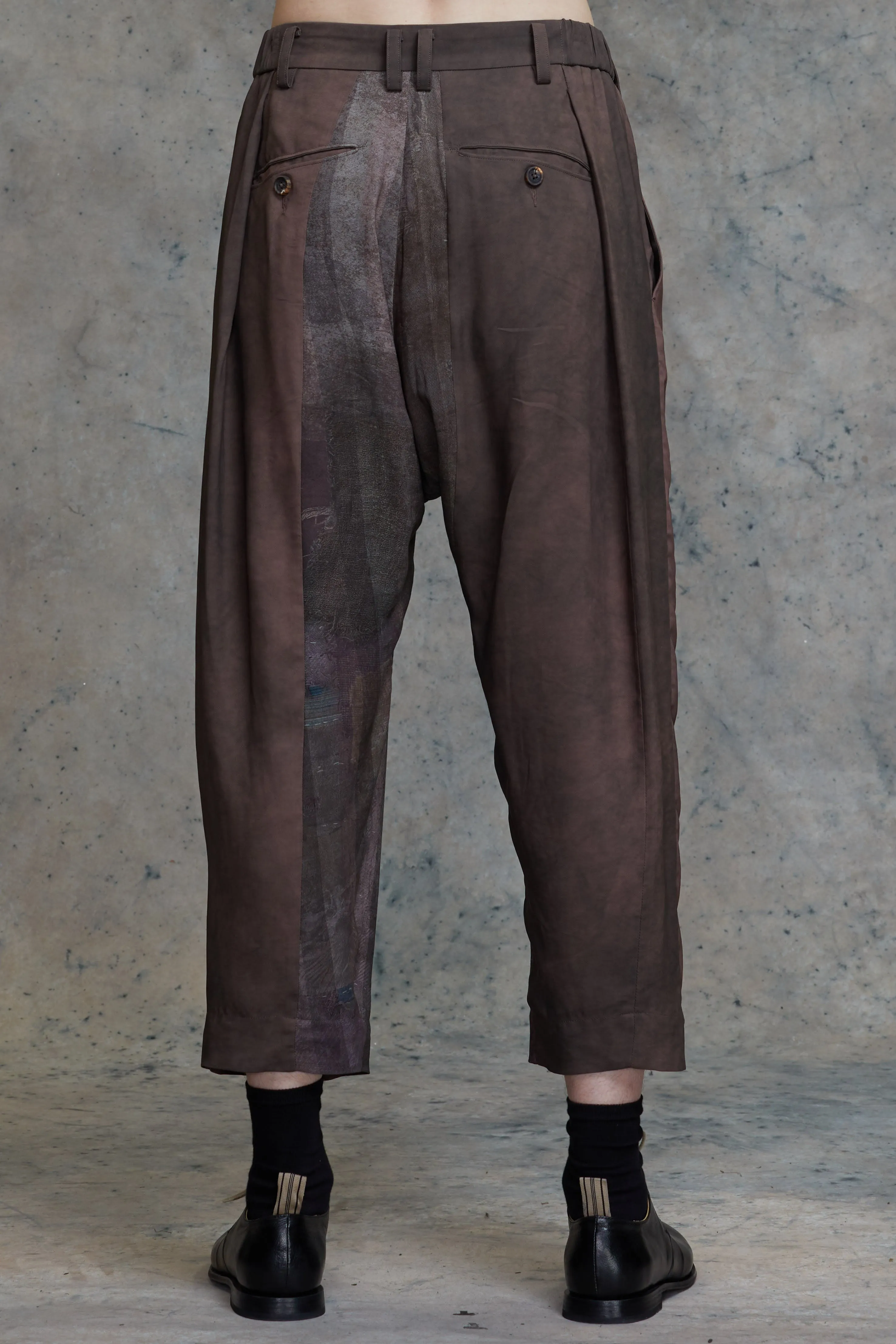 PLEATED DROP-CROTCHED TROUSERS sold by ziggy chen product image thumbnail 4