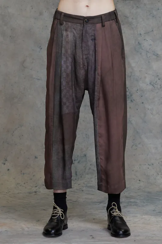 PLEATED DROP-CROTCHED TROUSERS sold by ziggy chen