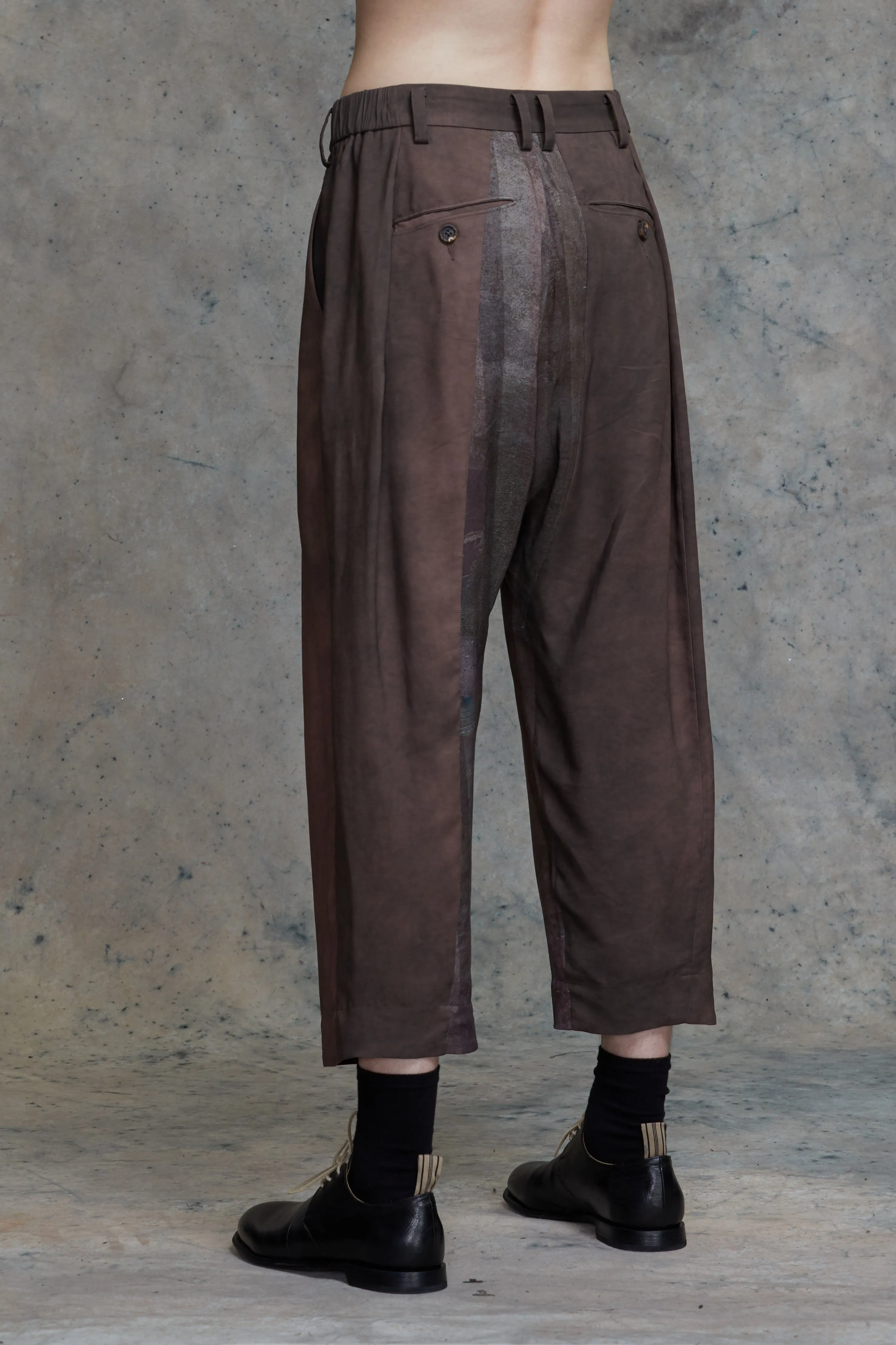 PLEATED DROP-CROTCHED TROUSERS sold by ziggy chen product image thumbnail 3