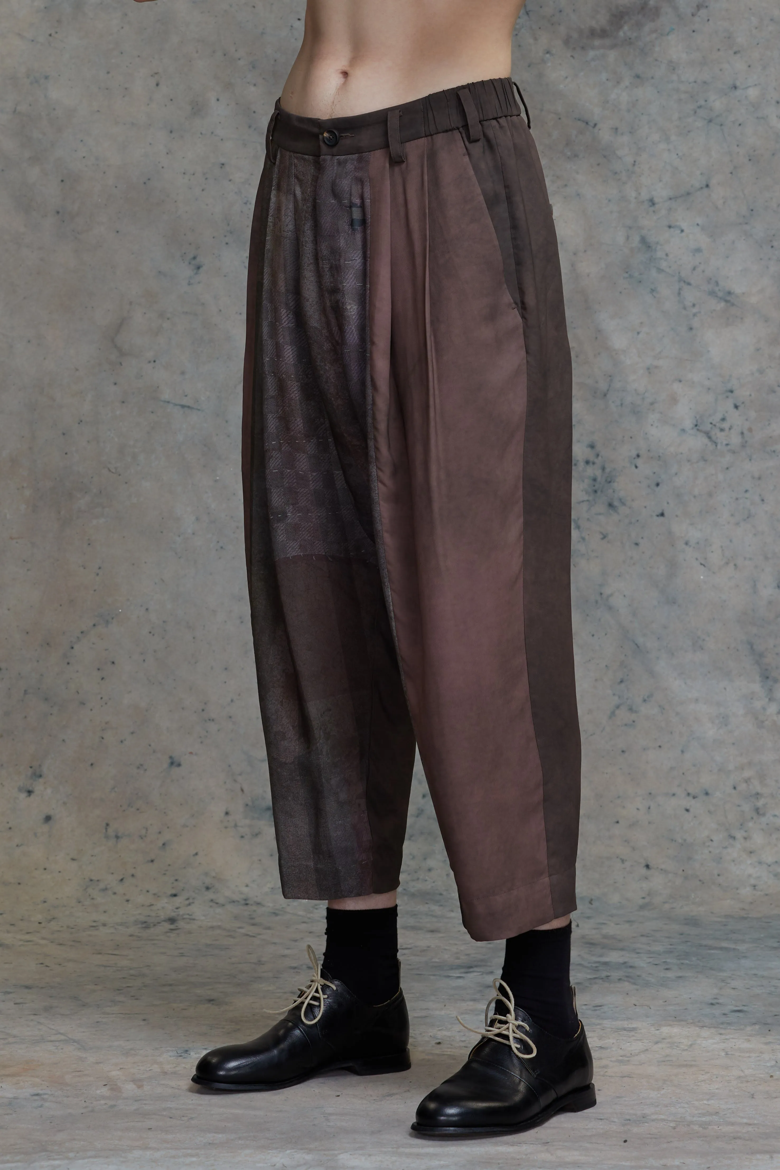 PLEATED DROP-CROTCHED TROUSERS sold by ziggy chen product image thumbnail 2