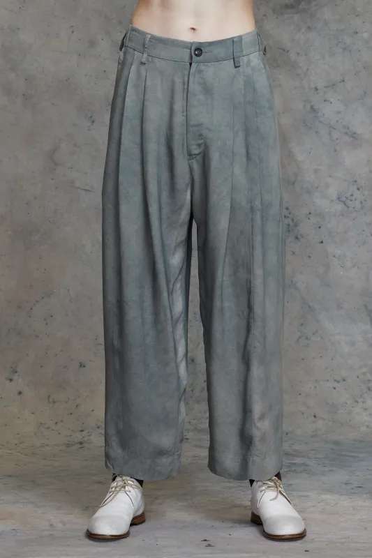 FRONT PLEAT TAPERED LONG TROUSERS sold by ziggy chen