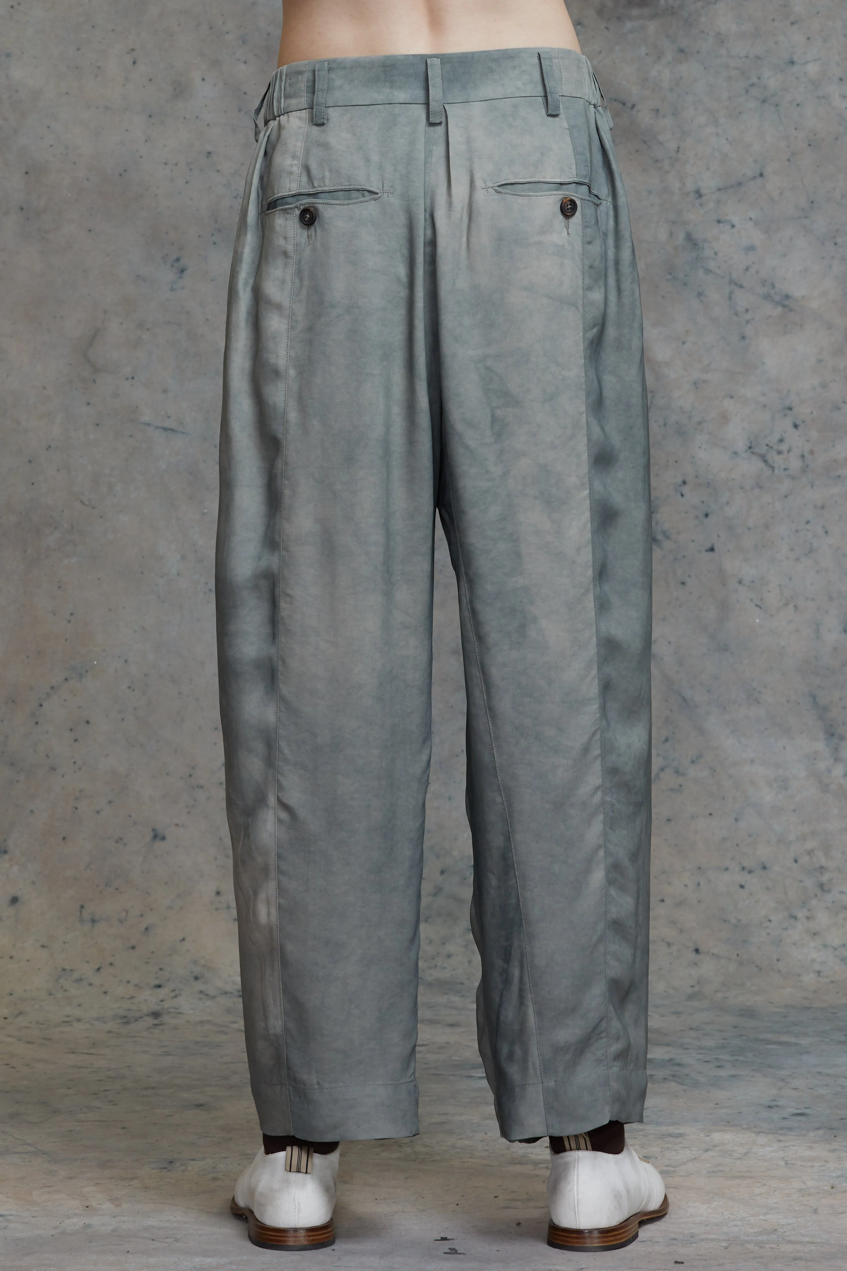 FRONT PLEAT TAPERED LONG TROUSERS sold by ziggy chen product image thumbnail 4