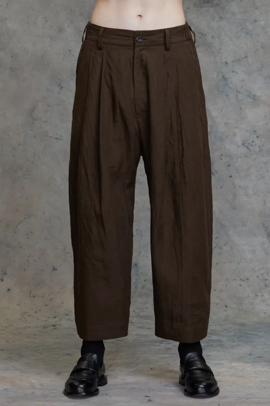 FRONT PLEAT TAPERED LONG TROUSERS sold by ziggy chen