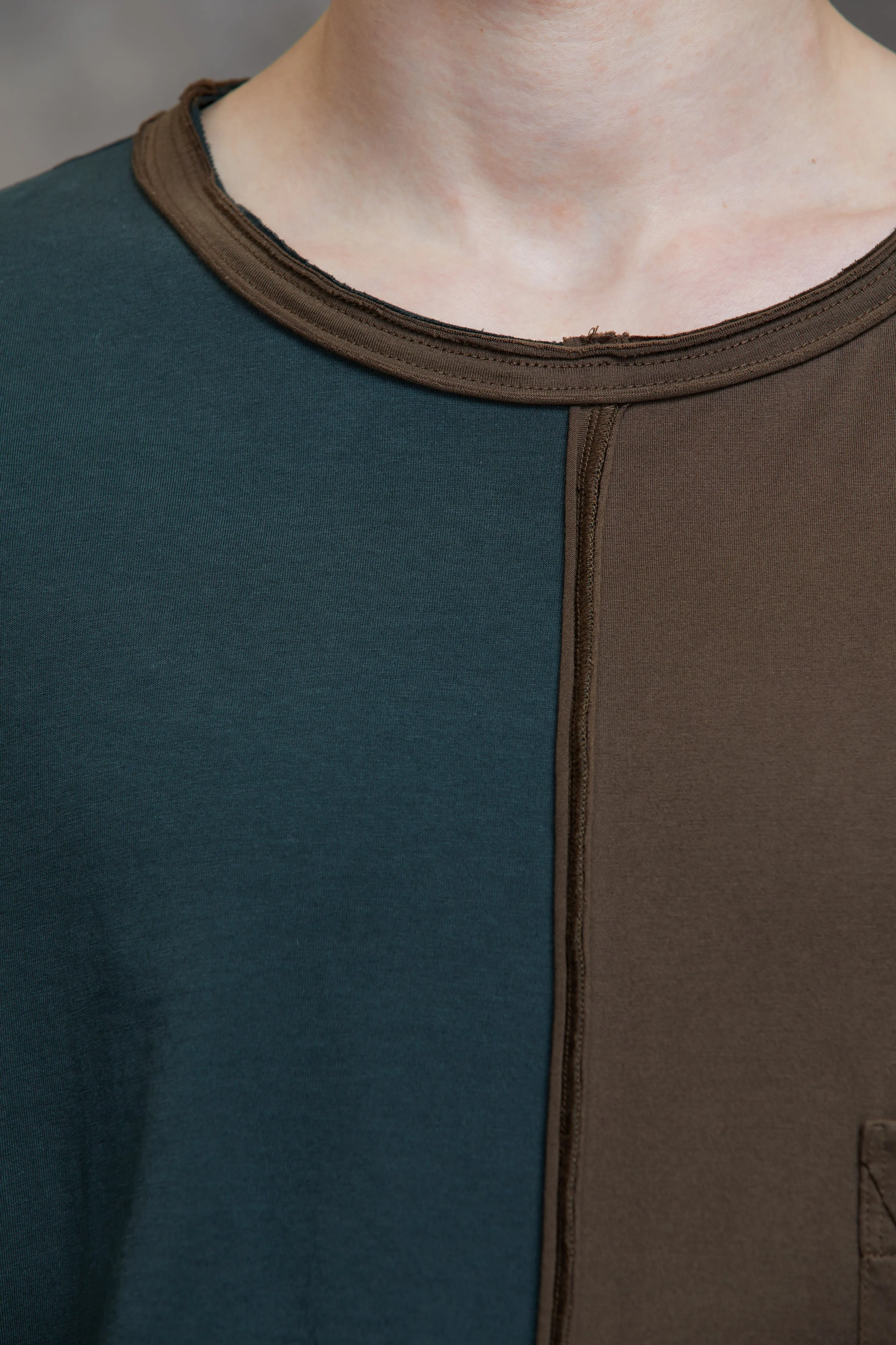 ASYMMETRIC COLLAGED T-SHIRT sold by ziggy chen product image thumbnail 4